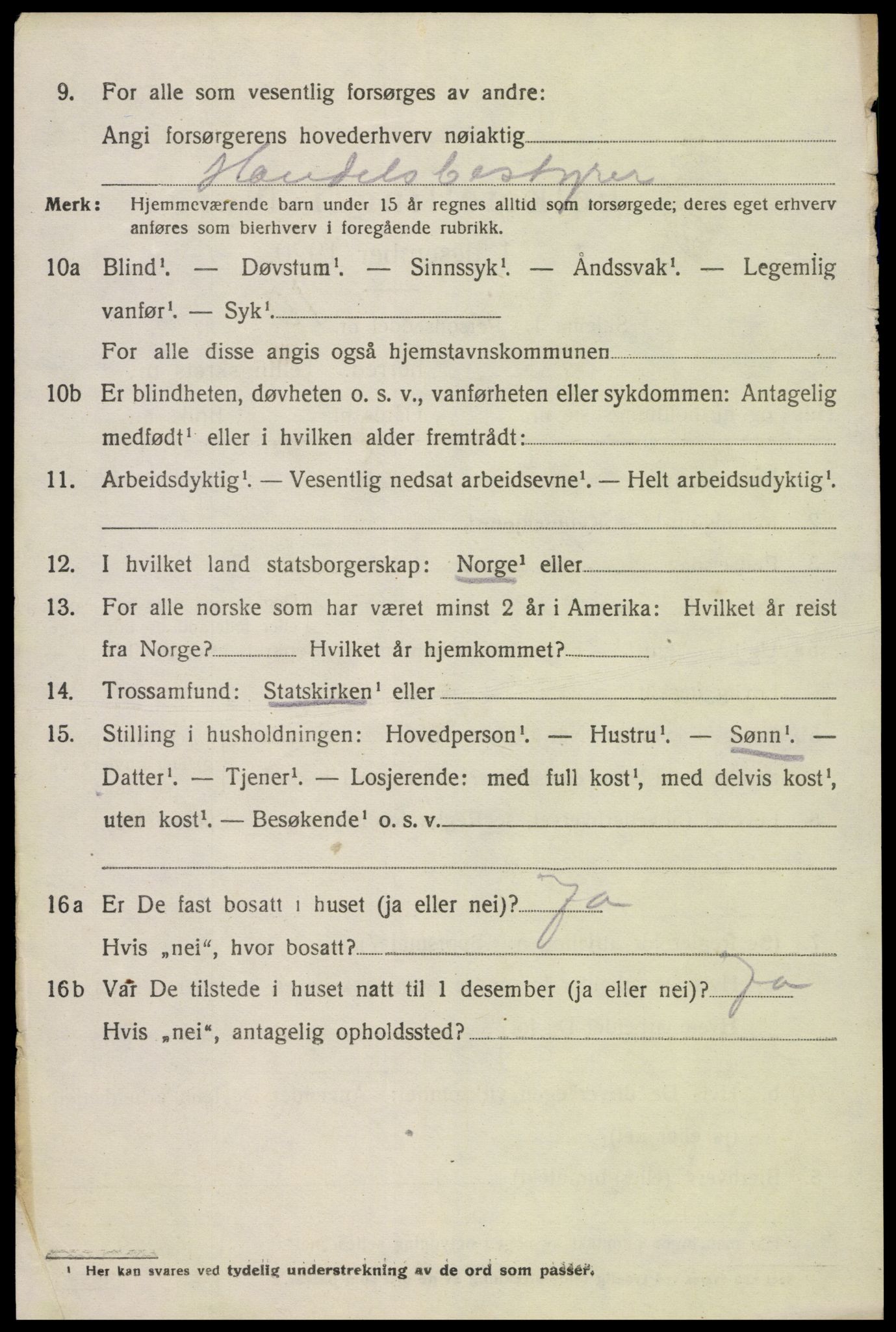 SAK, Folketelling 1920 for 0930 Gjøvdal herred, 1920, s. 829