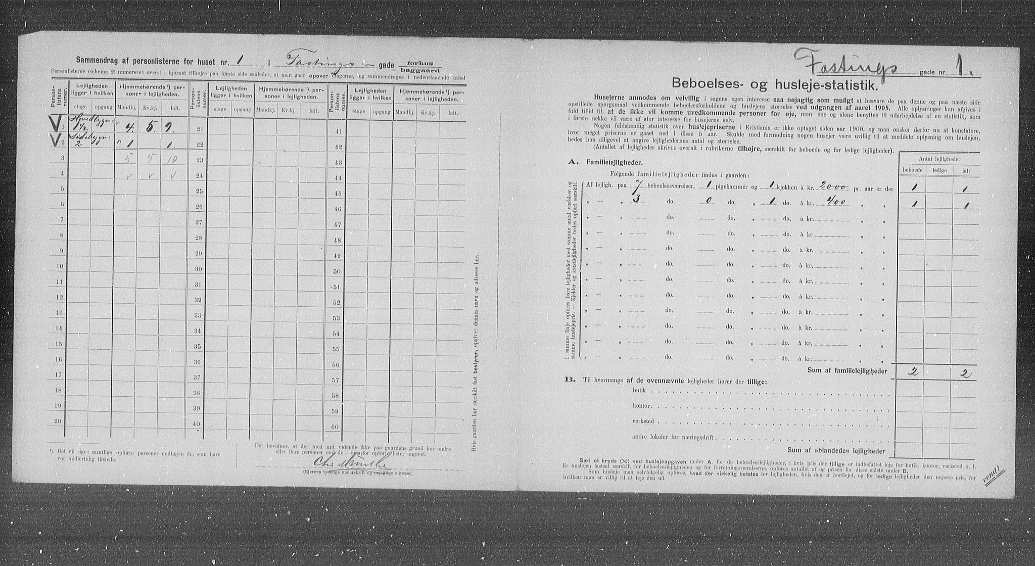OBA, Kommunal folketelling 31.12.1905 for Kristiania kjøpstad, 1905, s. 12248
