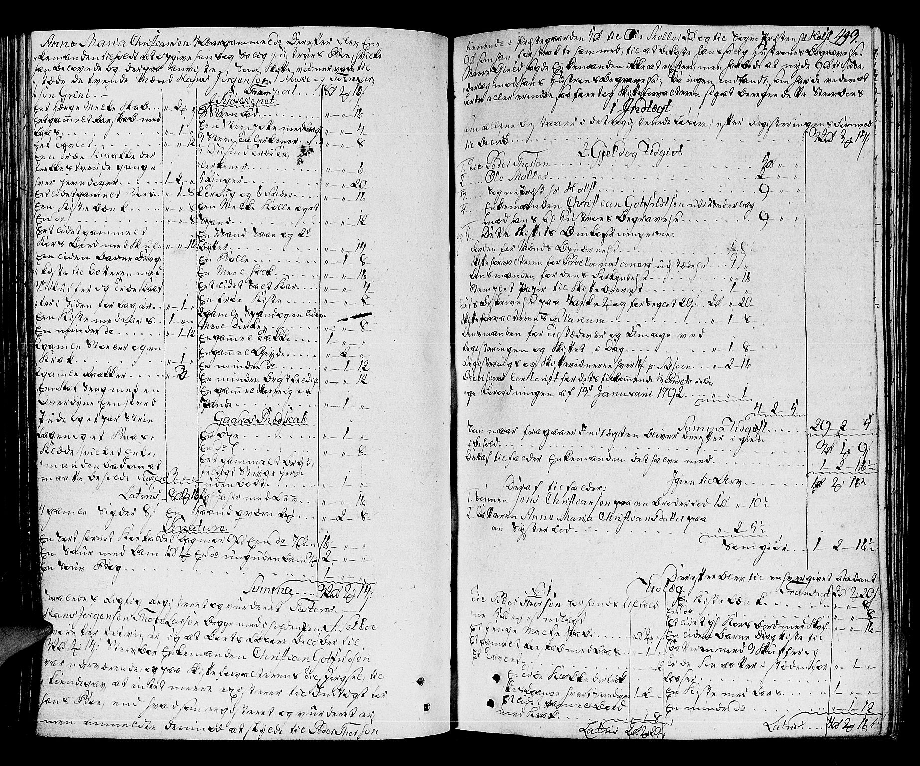 Lier, Røyken og Hurum sorenskriveri, SAKO/A-89/H/Hc/L0007a: Skifteprotokoll, 1789-1799, s. 492b-493a