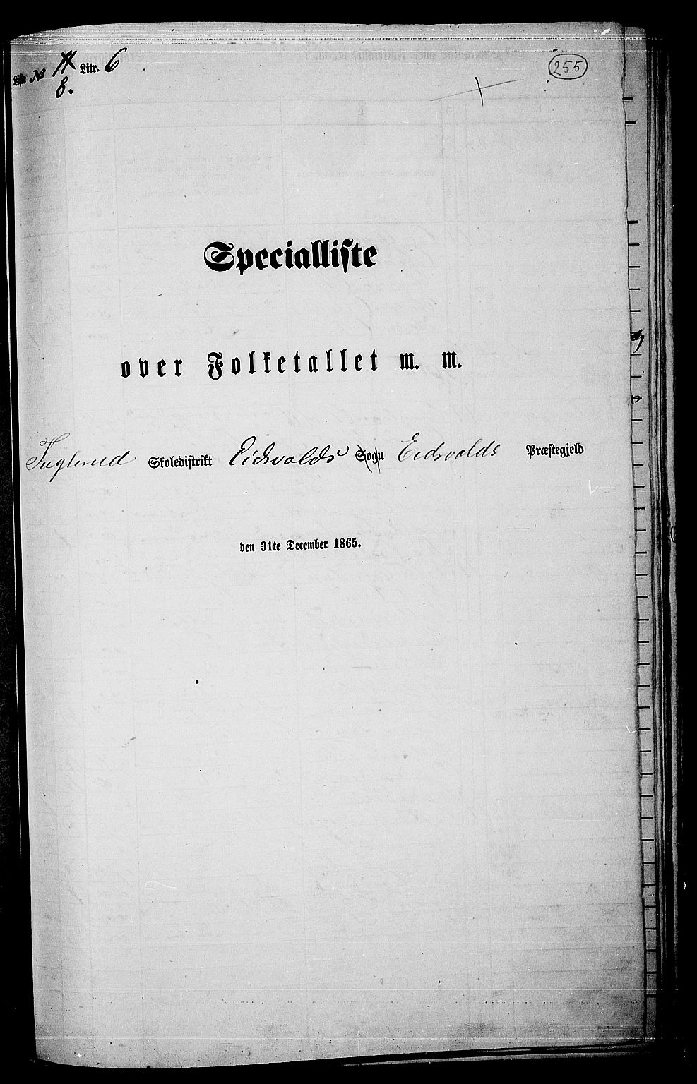 RA, Folketelling 1865 for 0237P Eidsvoll prestegjeld, 1865, s. 230