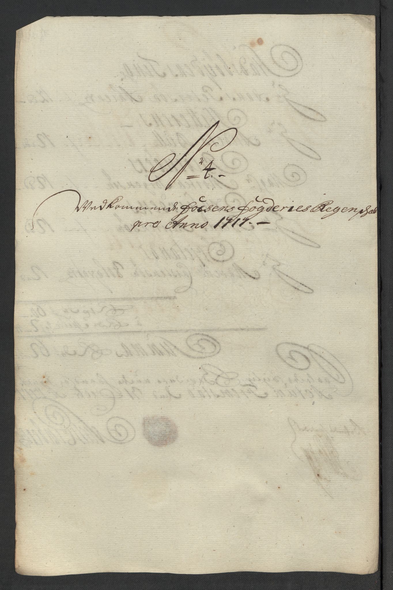 Rentekammeret inntil 1814, Reviderte regnskaper, Fogderegnskap, AV/RA-EA-4092/R57/L3865: Fogderegnskap Fosen, 1717, s. 98