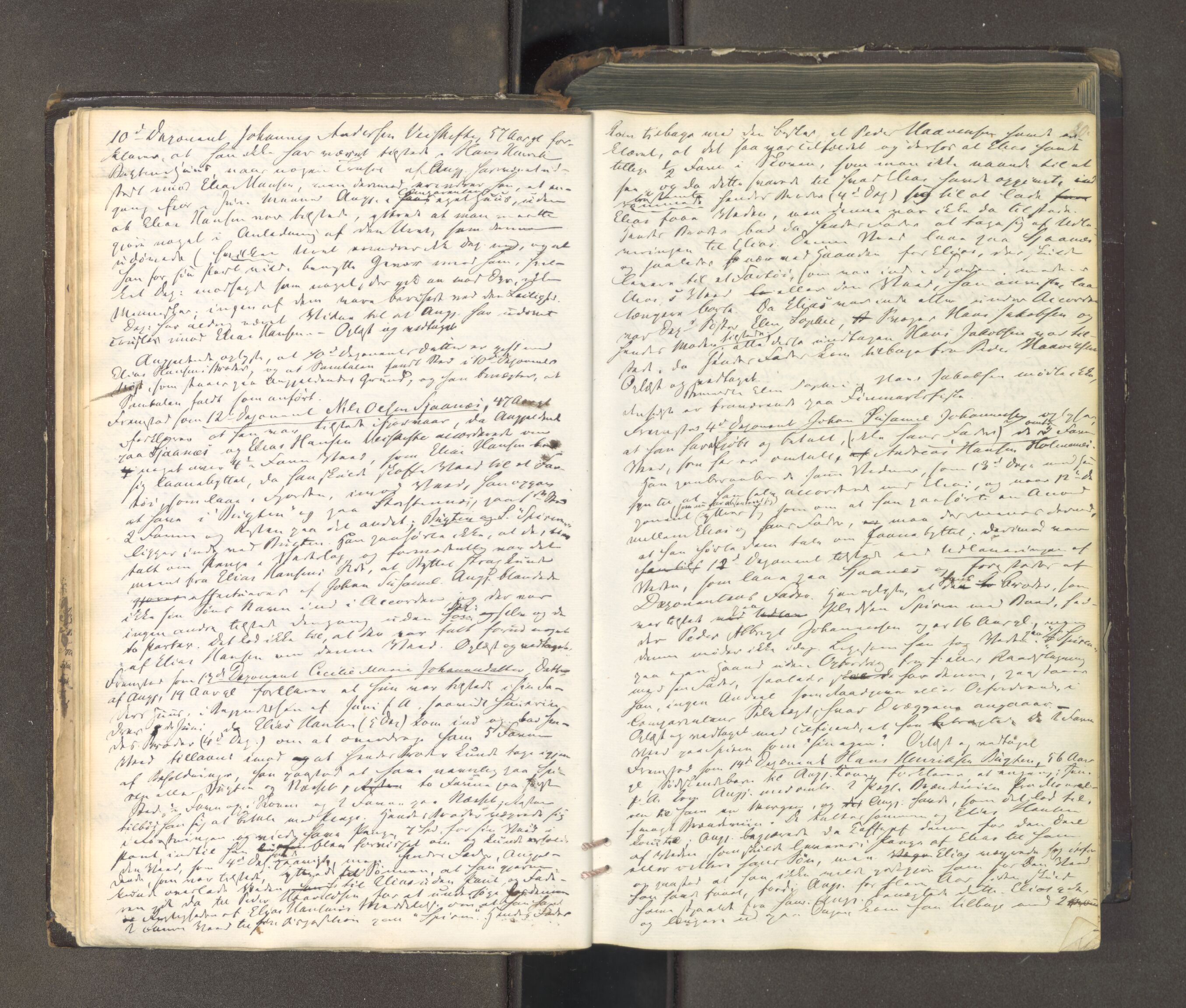 Tromsø sorenskriveri 1855-, AV/SATØ-S-0050/F/Fe/L0127: Ekstrarettsprotokoll med register, 1864-1870, s. 19b-20a