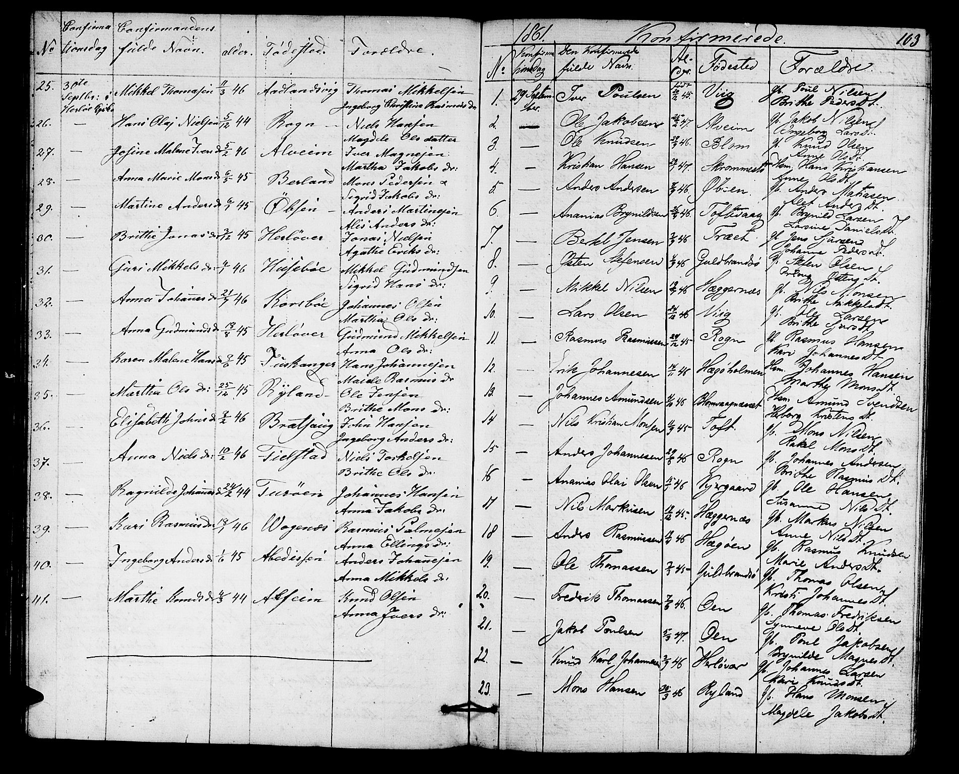 Herdla Sokneprestembete, AV/SAB-A-75701/H/Hab: Klokkerbok nr. A 1, 1859-1880, s. 103
