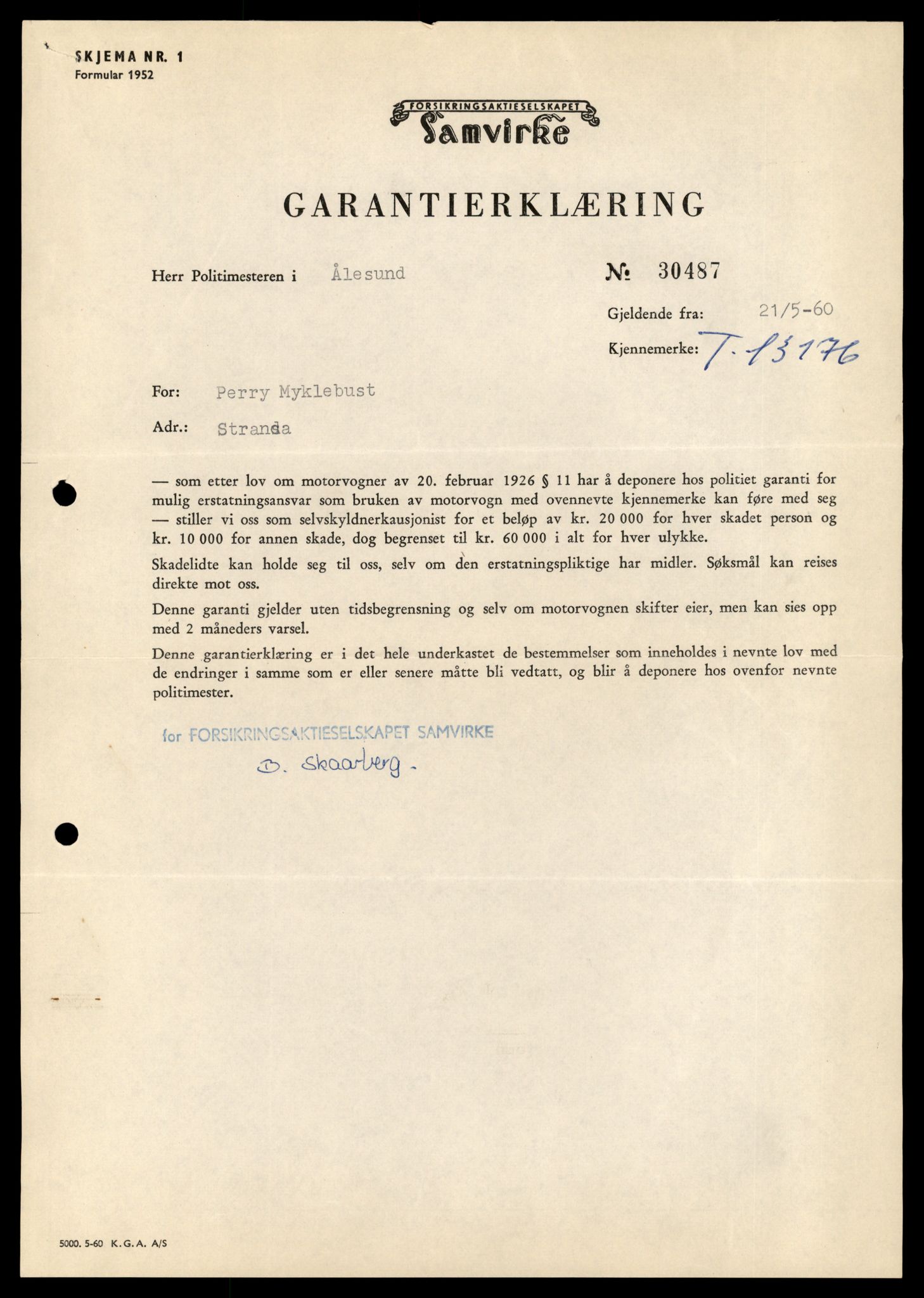 Møre og Romsdal vegkontor - Ålesund trafikkstasjon, AV/SAT-A-4099/F/Fe/L0037: Registreringskort for kjøretøy T 13031 - T 13179, 1927-1998, s. 2826