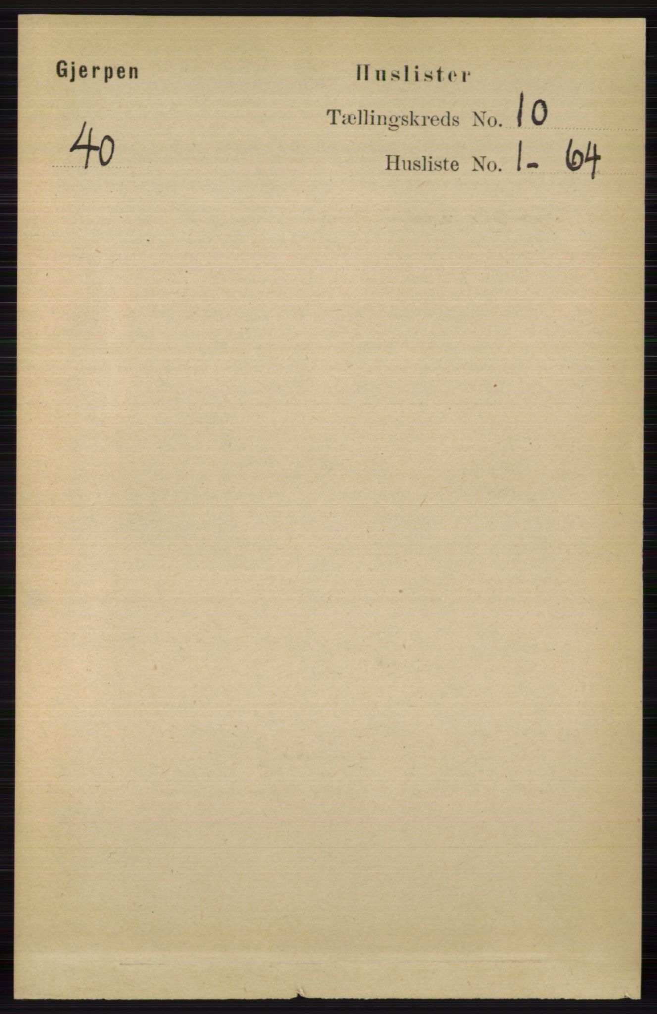 RA, Folketelling 1891 for 0812 Gjerpen herred, 1891, s. 6065