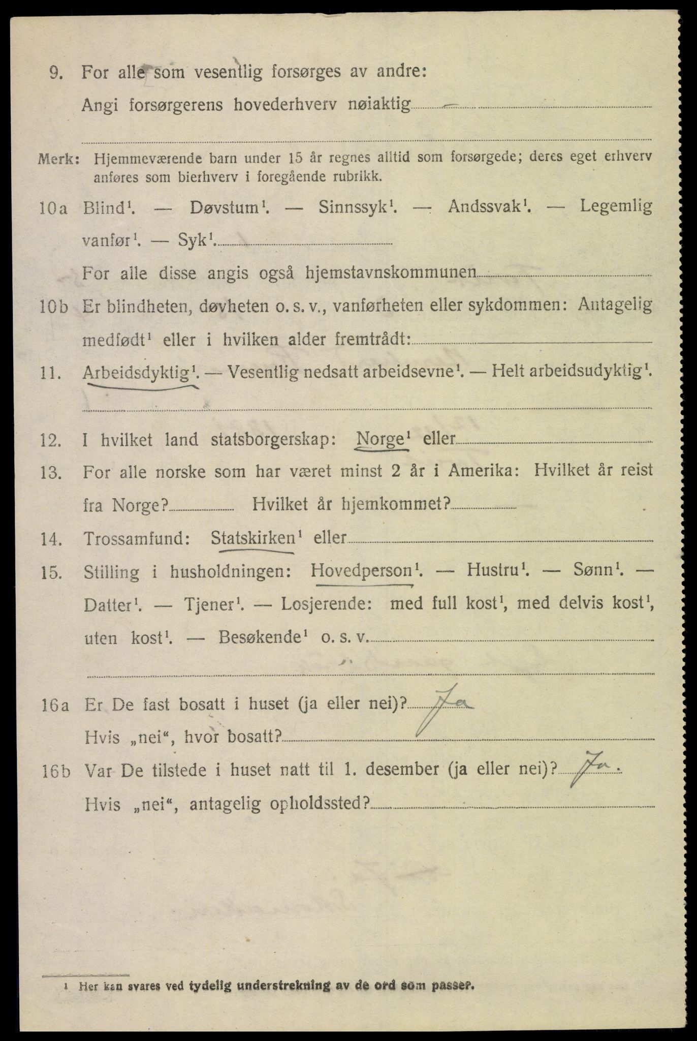 SAK, Folketelling 1920 for 1013 Tveit herred, 1920, s. 2441