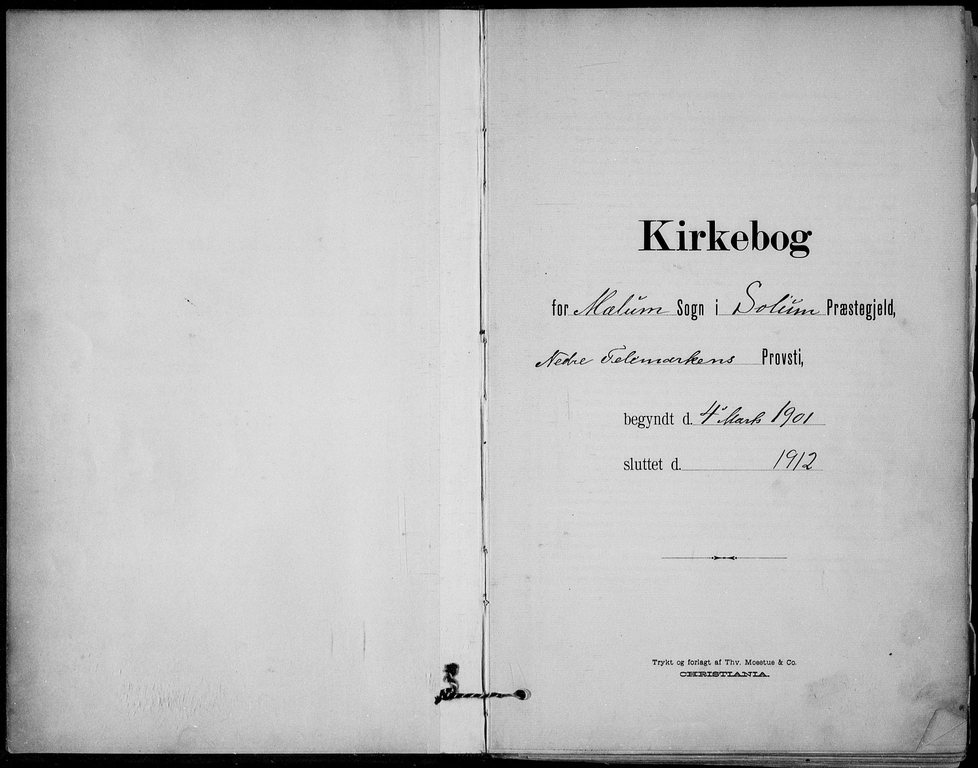 Solum kirkebøker, SAKO/A-306/F/Fb/L0003: Ministerialbok nr. II 3, 1901-1912