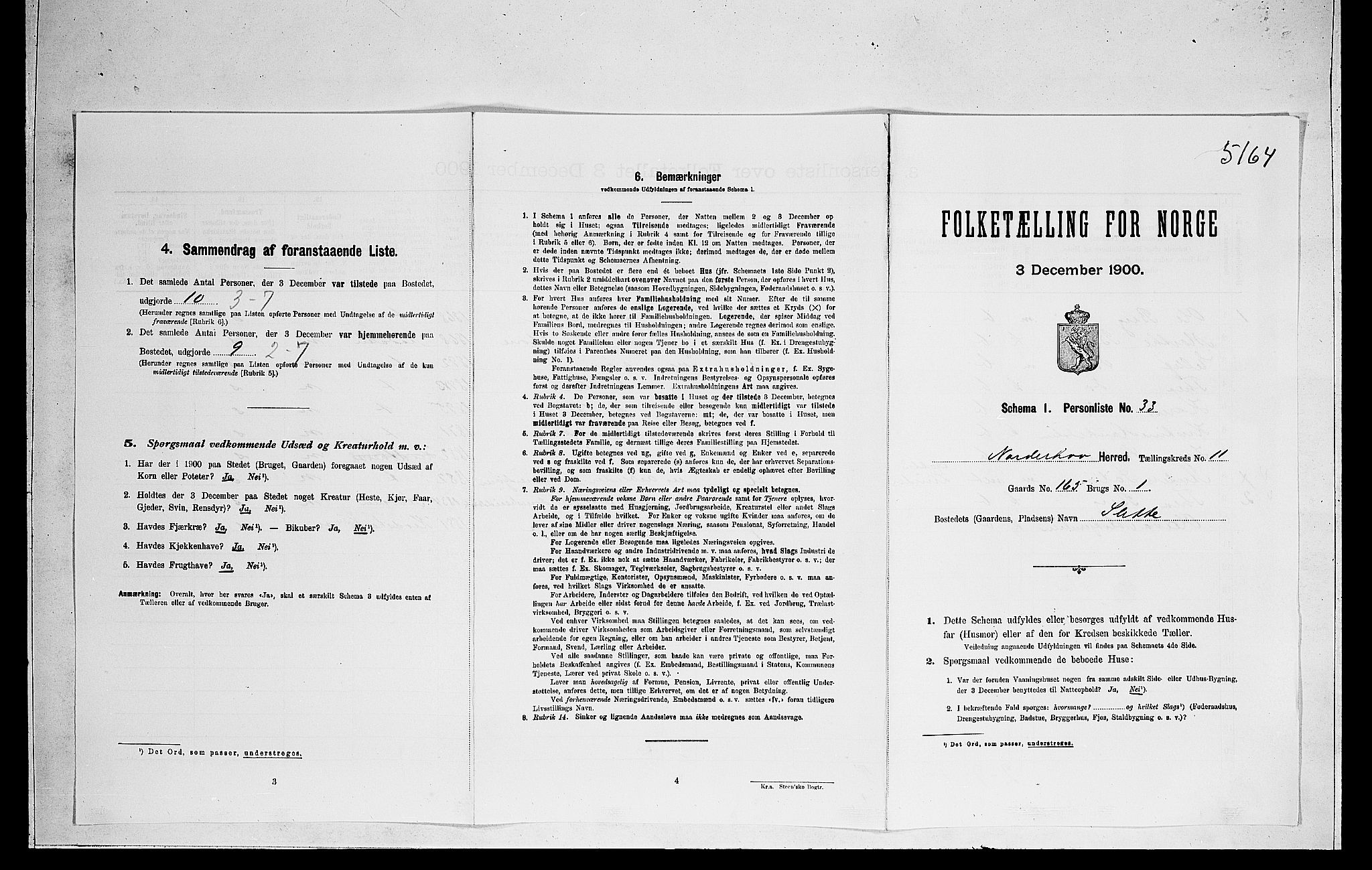 RA, Folketelling 1900 for 0613 Norderhov herred, 1900, s. 2530