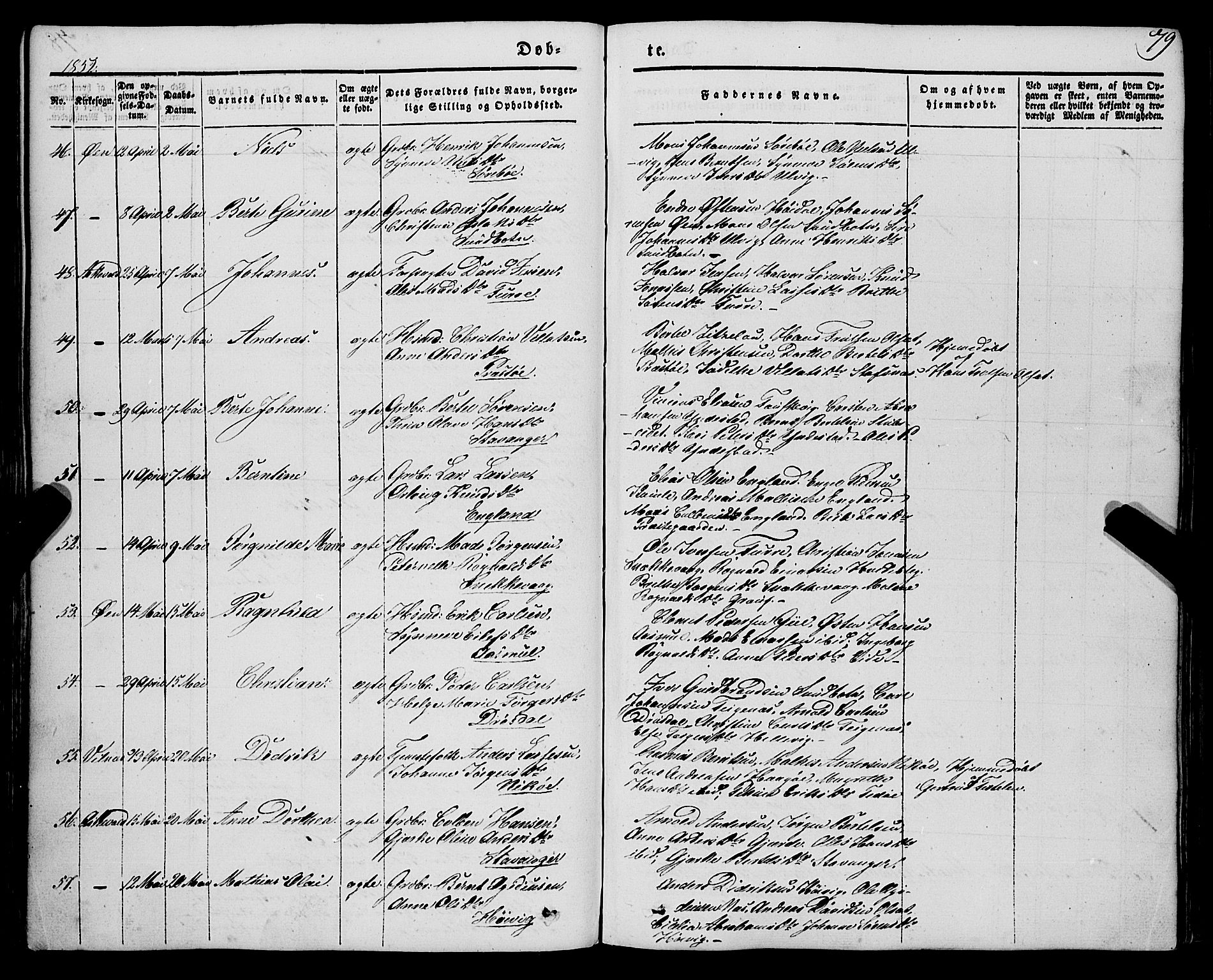 Askvoll sokneprestembete, AV/SAB-A-79501/H/Haa/Haaa/L0011/0001: Ministerialbok nr. A 11 I, 1845-1864, s. 79