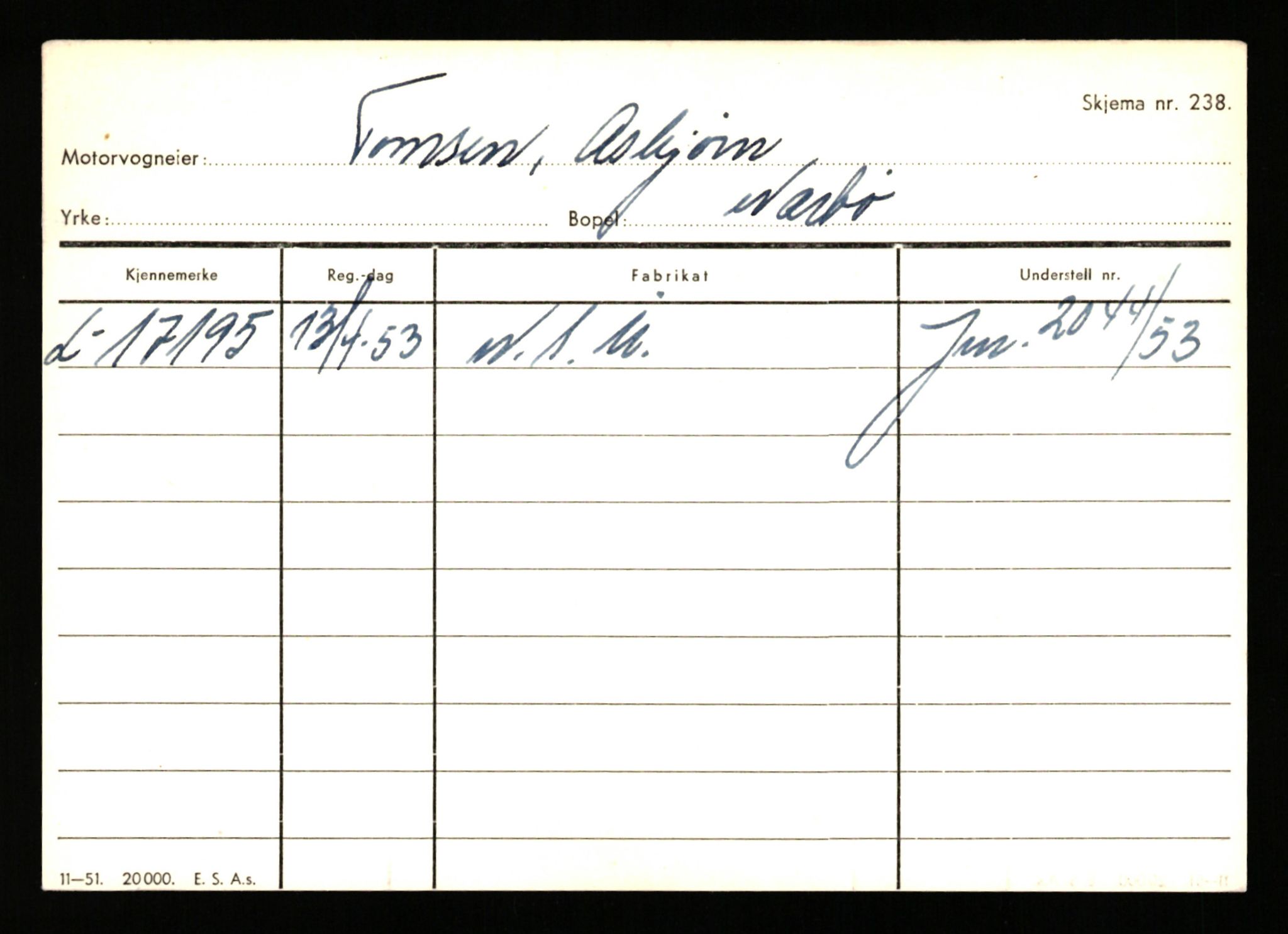 Stavanger trafikkstasjon, AV/SAST-A-101942/0/H/L0038: Sørbø - Tjeltveit, 1930-1971, s. 2215