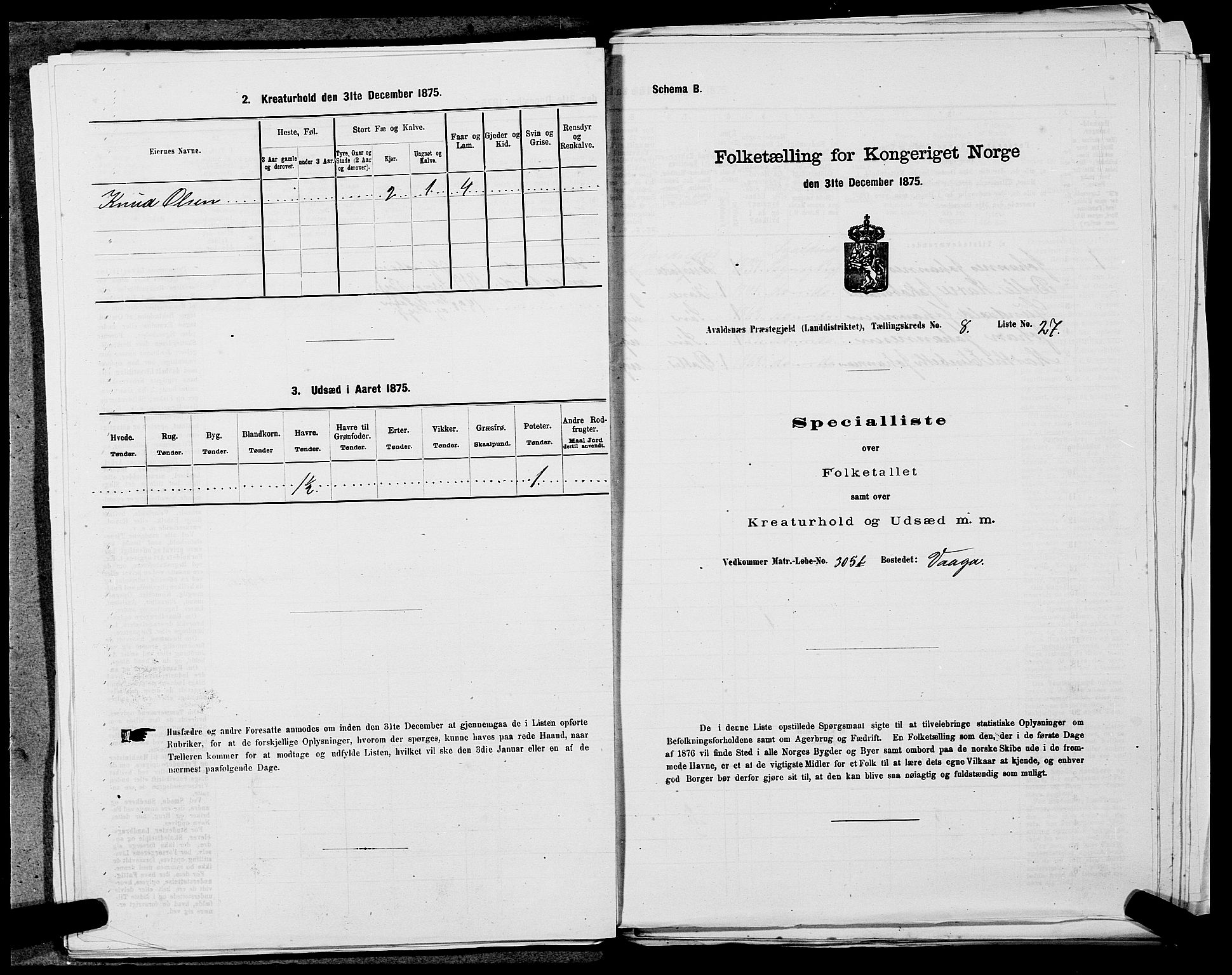 SAST, Folketelling 1875 for 1147L Avaldsnes prestegjeld, Avaldsnes sokn og Kopervik landsokn, 1875, s. 1342