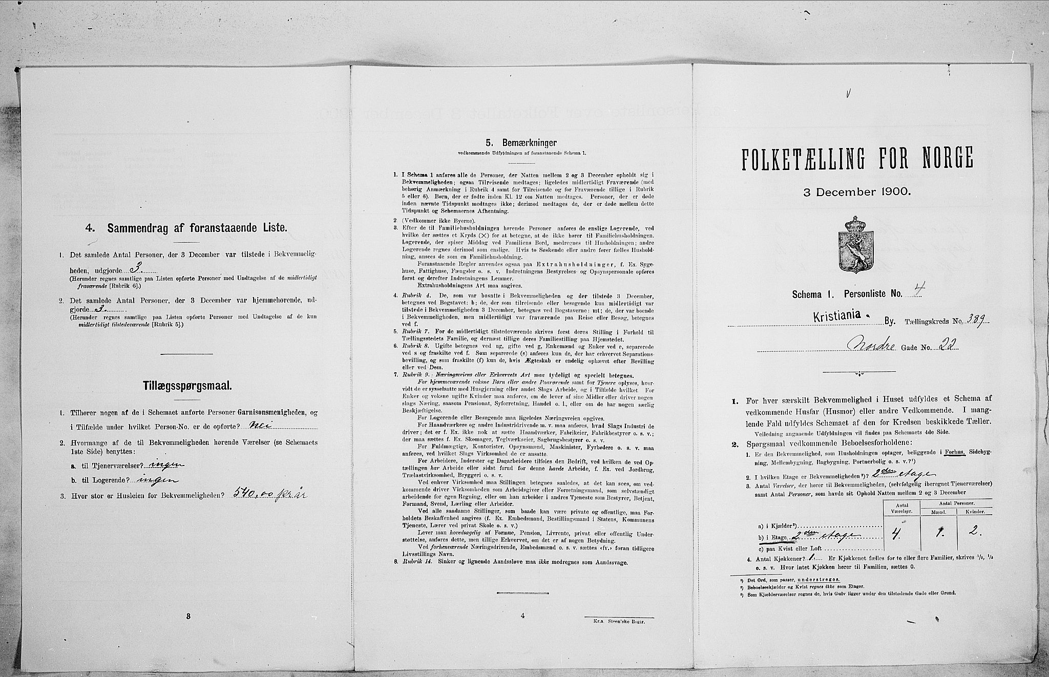 SAO, Folketelling 1900 for 0301 Kristiania kjøpstad, 1900, s. 66379