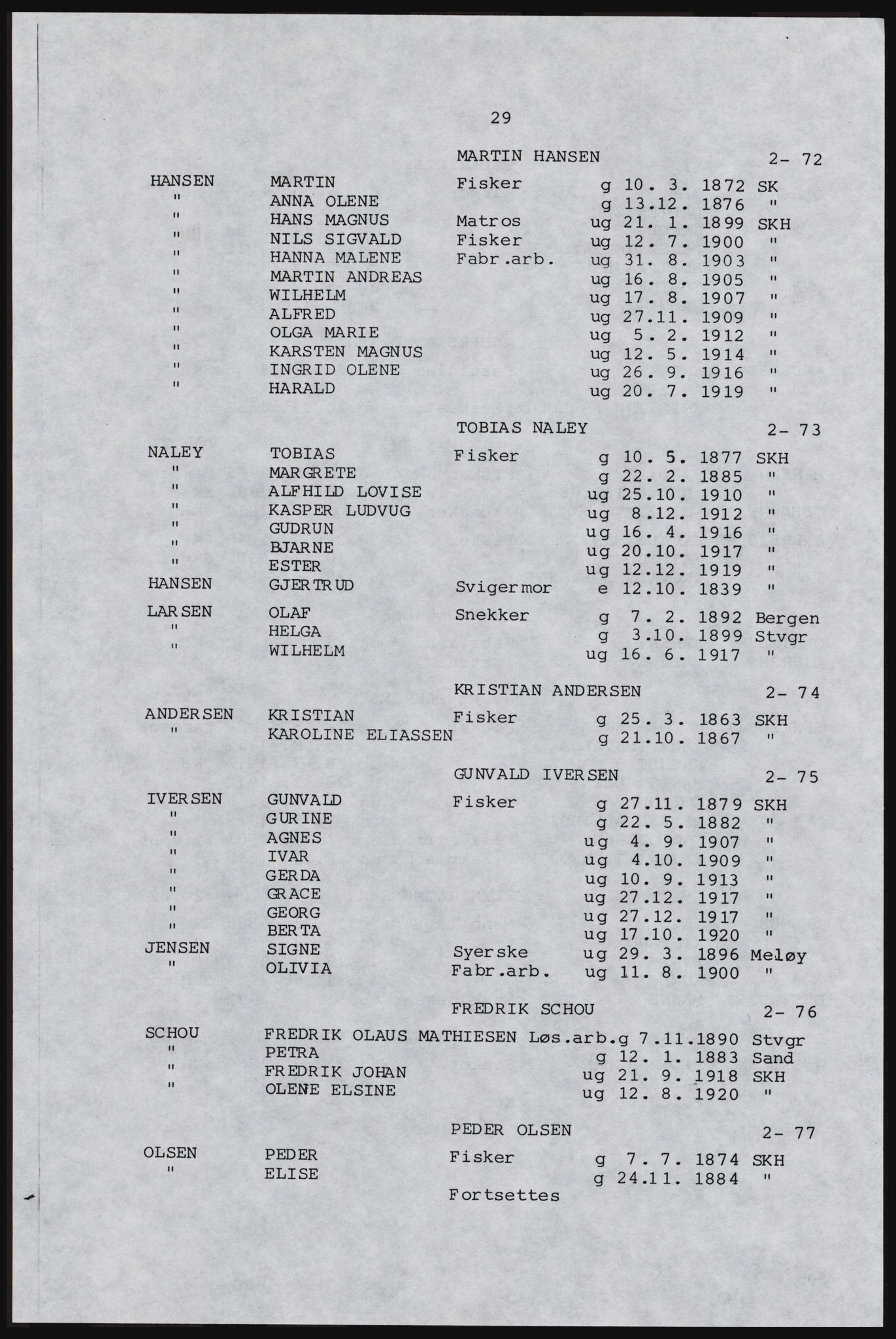 SAST, Avskrift av folketellingen 1920 for Karmøy, 1920, s. 41