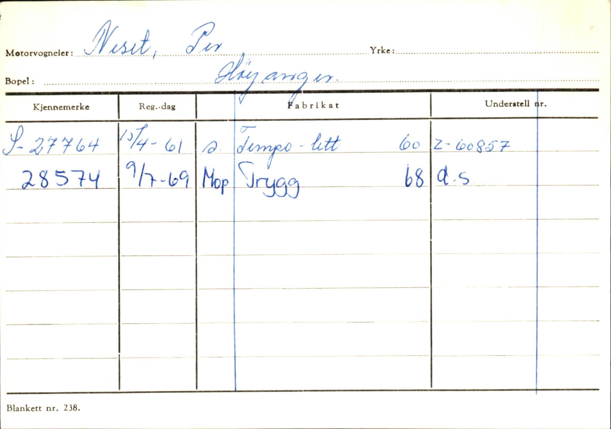 Statens vegvesen, Sogn og Fjordane vegkontor, AV/SAB-A-5301/4/F/L0130: Eigarregister Eid T-Å. Høyanger A-O, 1945-1975, s. 2247