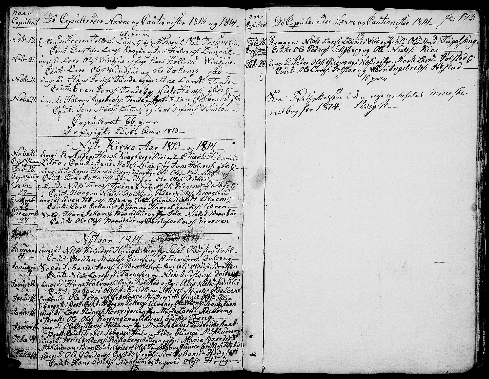 Ringsaker prestekontor, AV/SAH-PREST-014/K/Ka/L0004: Ministerialbok nr. 4, 1799-1814, s. 173
