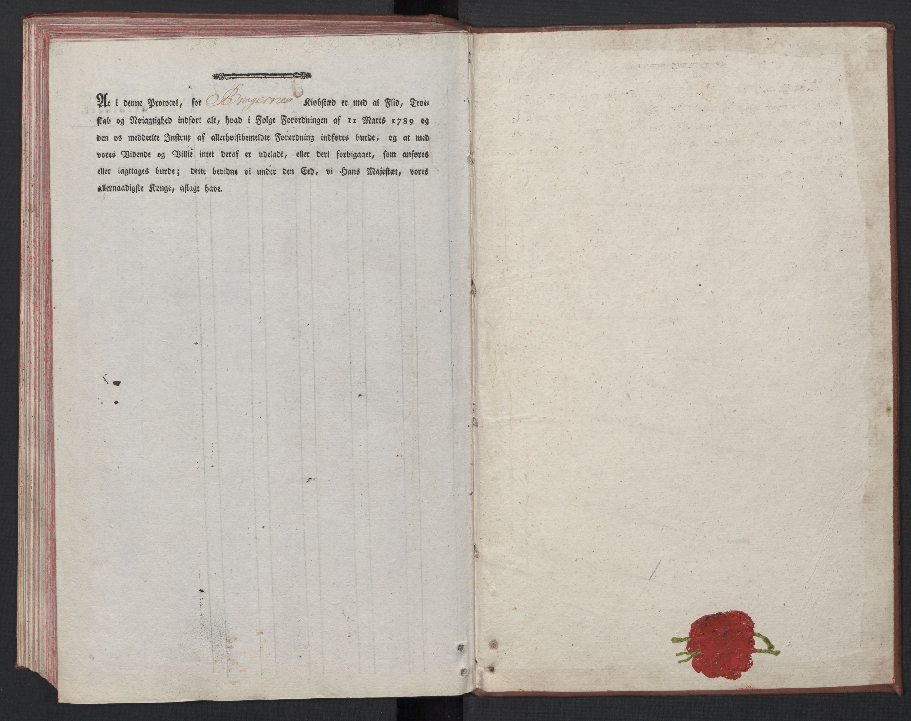 Rentekammeret inntil 1814, Reviderte regnskaper, Mindre regnskaper, RA/EA-4068/Rf/Rfe/L0004: Bragernes. Buskerud fogderi, 1789, s. 75