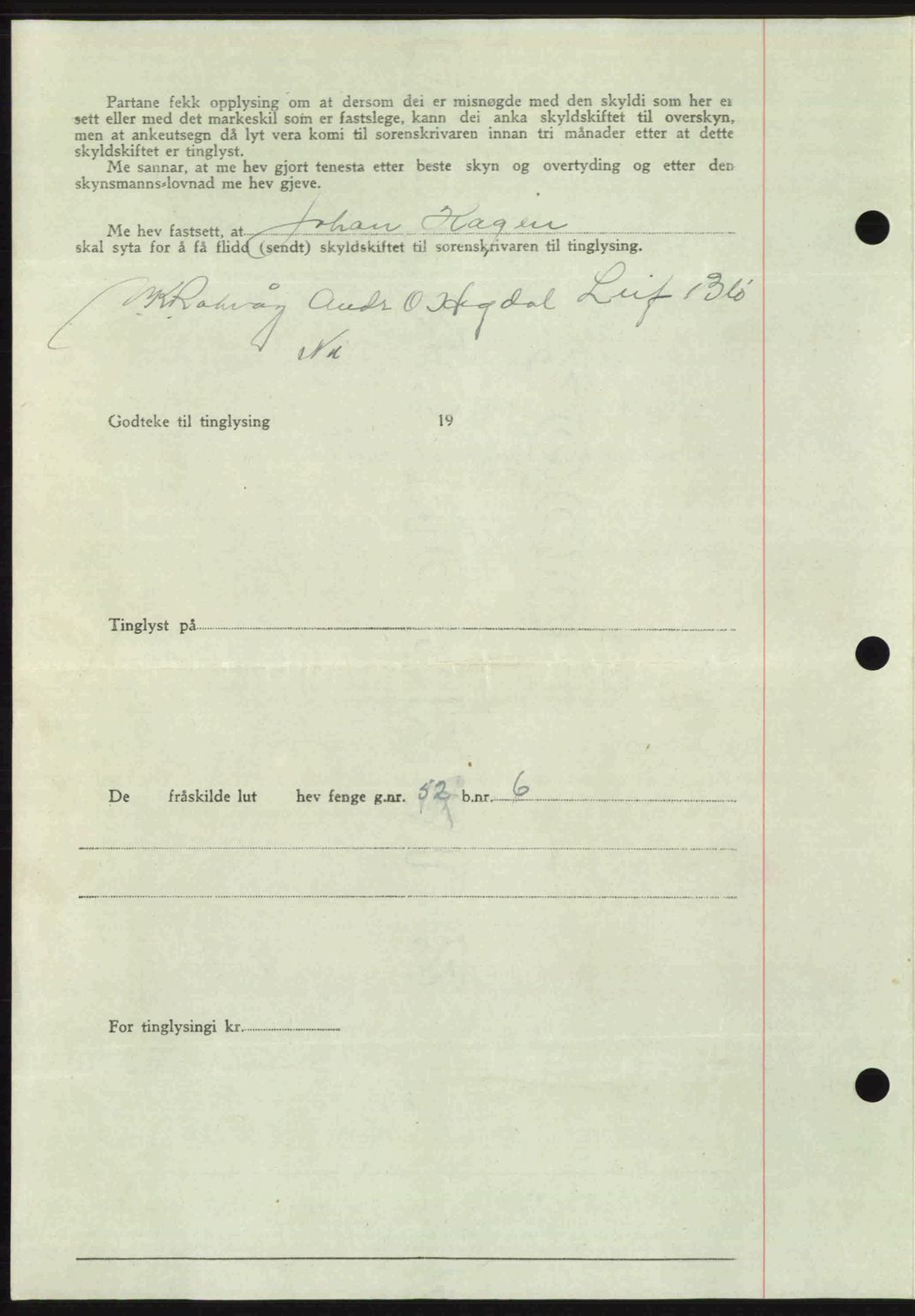 Romsdal sorenskriveri, AV/SAT-A-4149/1/2/2C: Pantebok nr. A23, 1947-1947, Dagboknr: 1865/1947