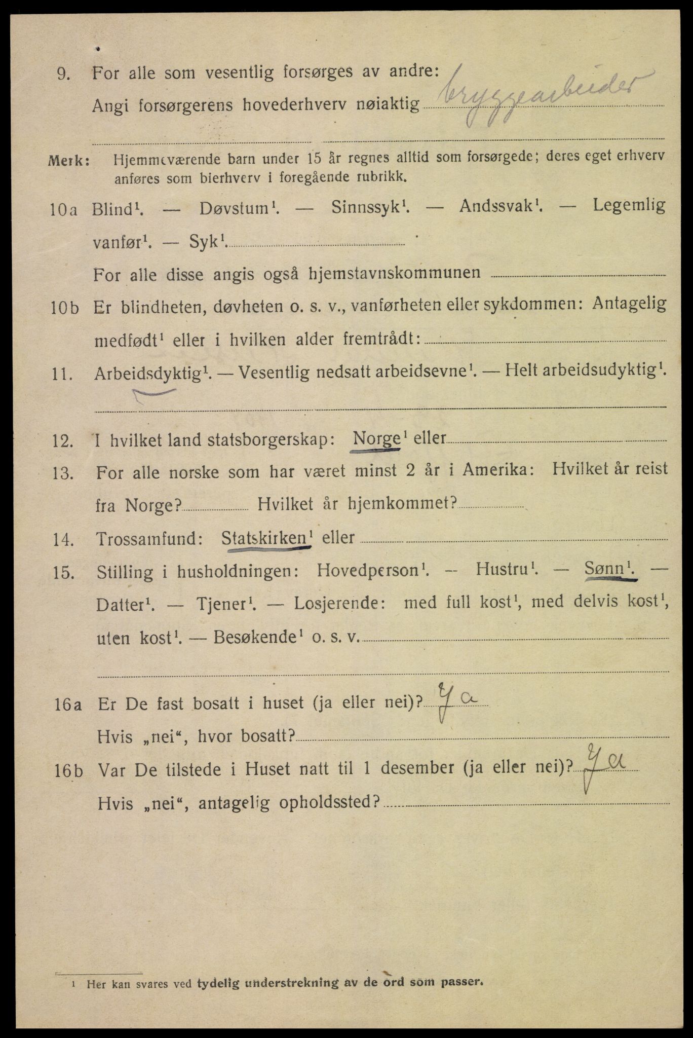 SAK, Folketelling 1920 for 1004 Flekkefjord kjøpstad, 1920, s. 5795