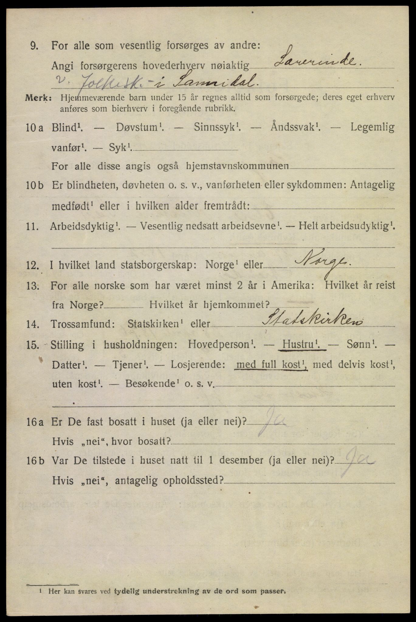 SAKO, Folketelling 1920 for 0801 Kragerø kjøpstad, 1920, s. 9742