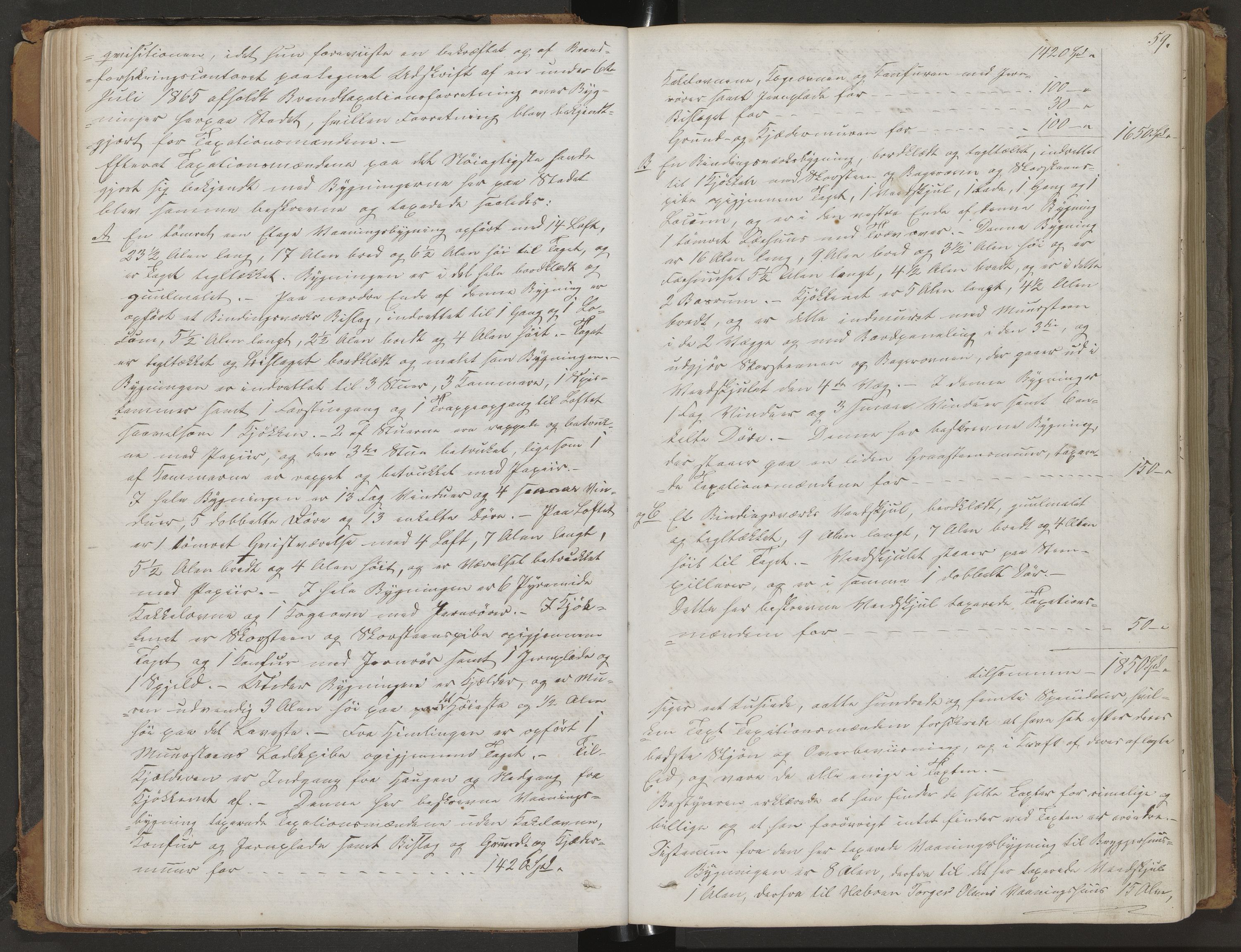 Sandar lensmannskontor, AV/SAKO-A-545/Y/Yc/Yca/L0002: Branntakstprotokoll, 1868-1881, s. 59