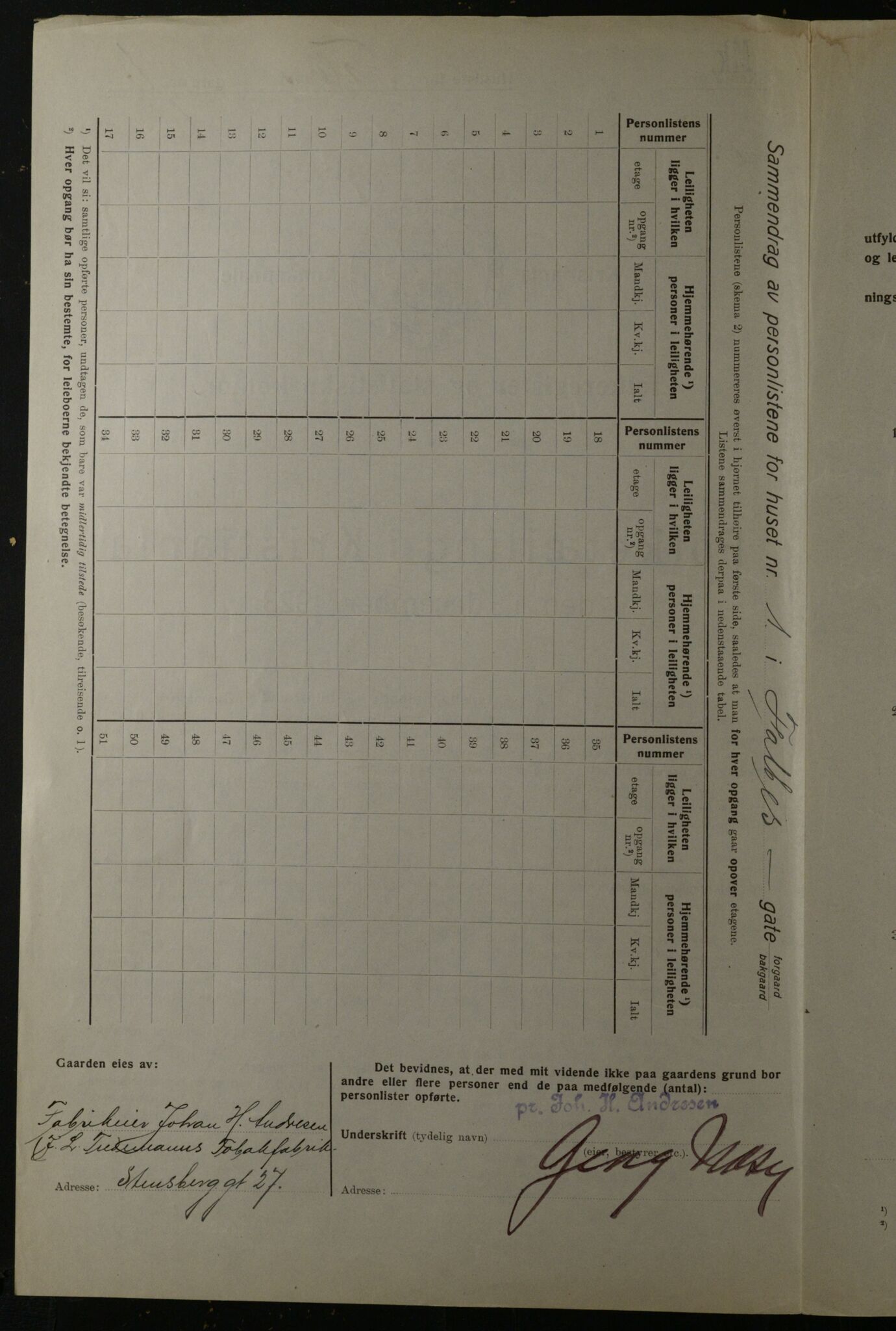 OBA, Kommunal folketelling 1.12.1923 for Kristiania, 1923, s. 26157