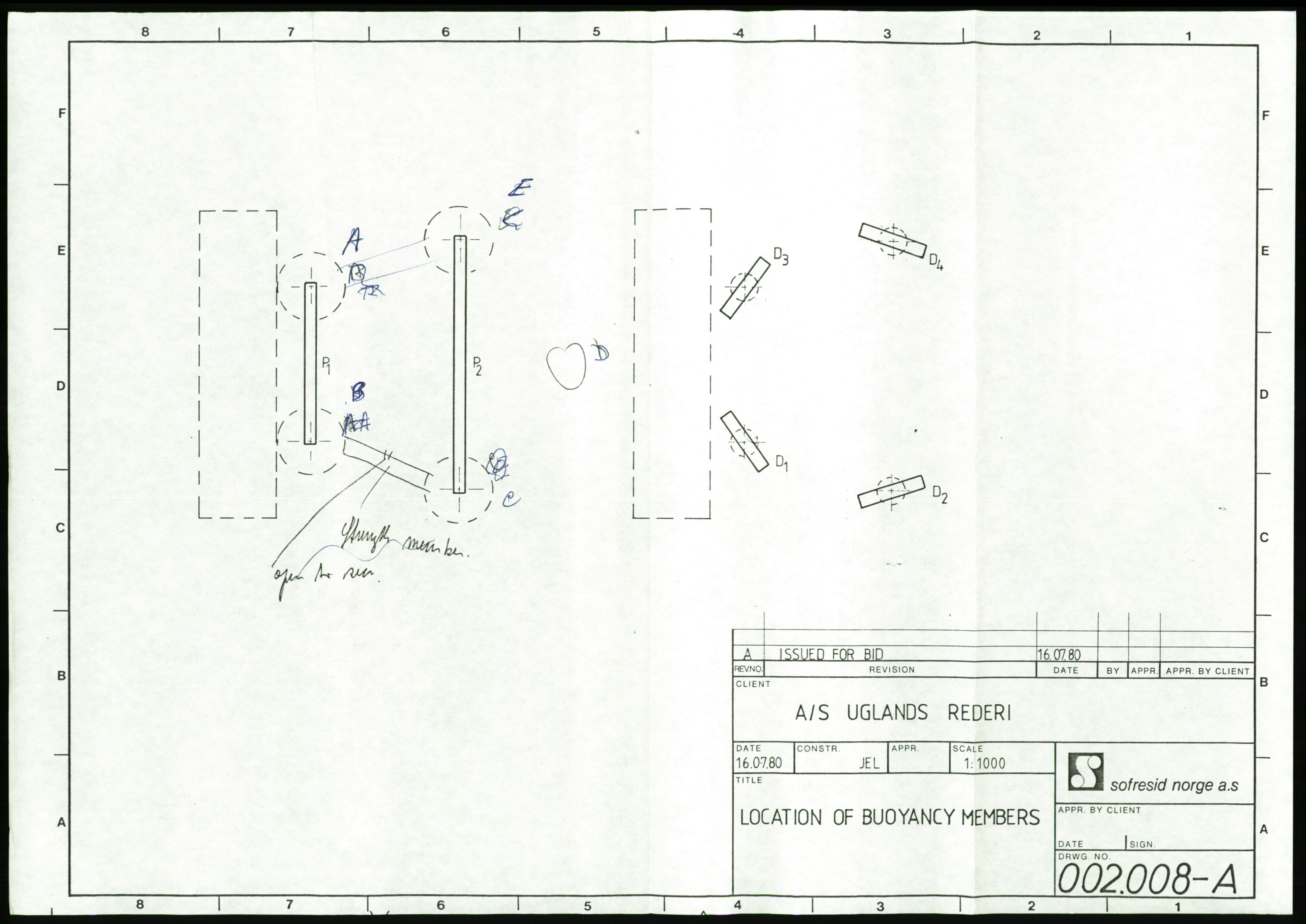 Pa 1503 - Stavanger Drilling AS, AV/SAST-A-101906/Da/L0013: Alexander L. Kielland - Saks- og korrespondansearkiv, 1980, s. 230