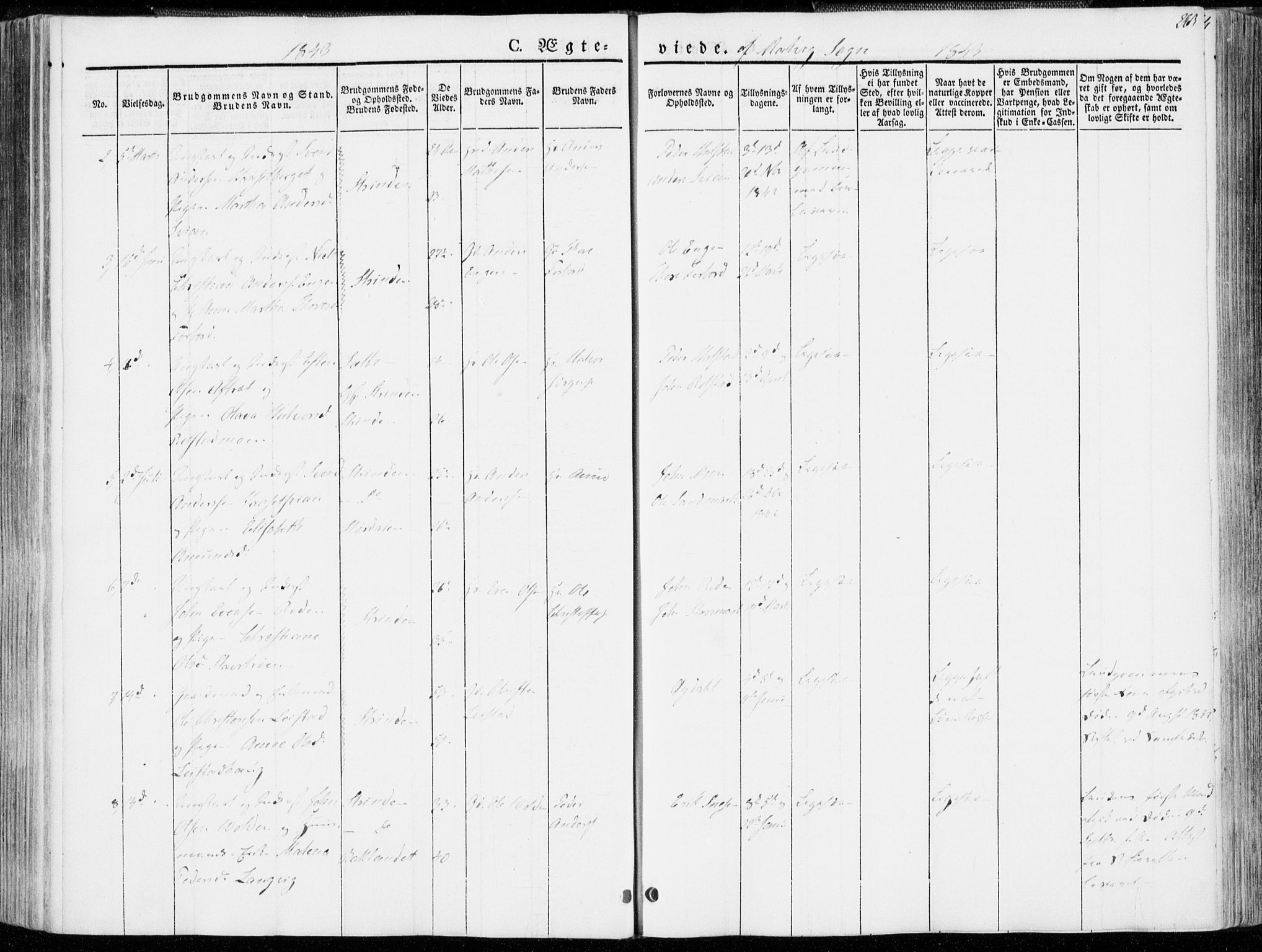 Ministerialprotokoller, klokkerbøker og fødselsregistre - Sør-Trøndelag, SAT/A-1456/606/L0290: Ministerialbok nr. 606A05, 1841-1847, s. 263