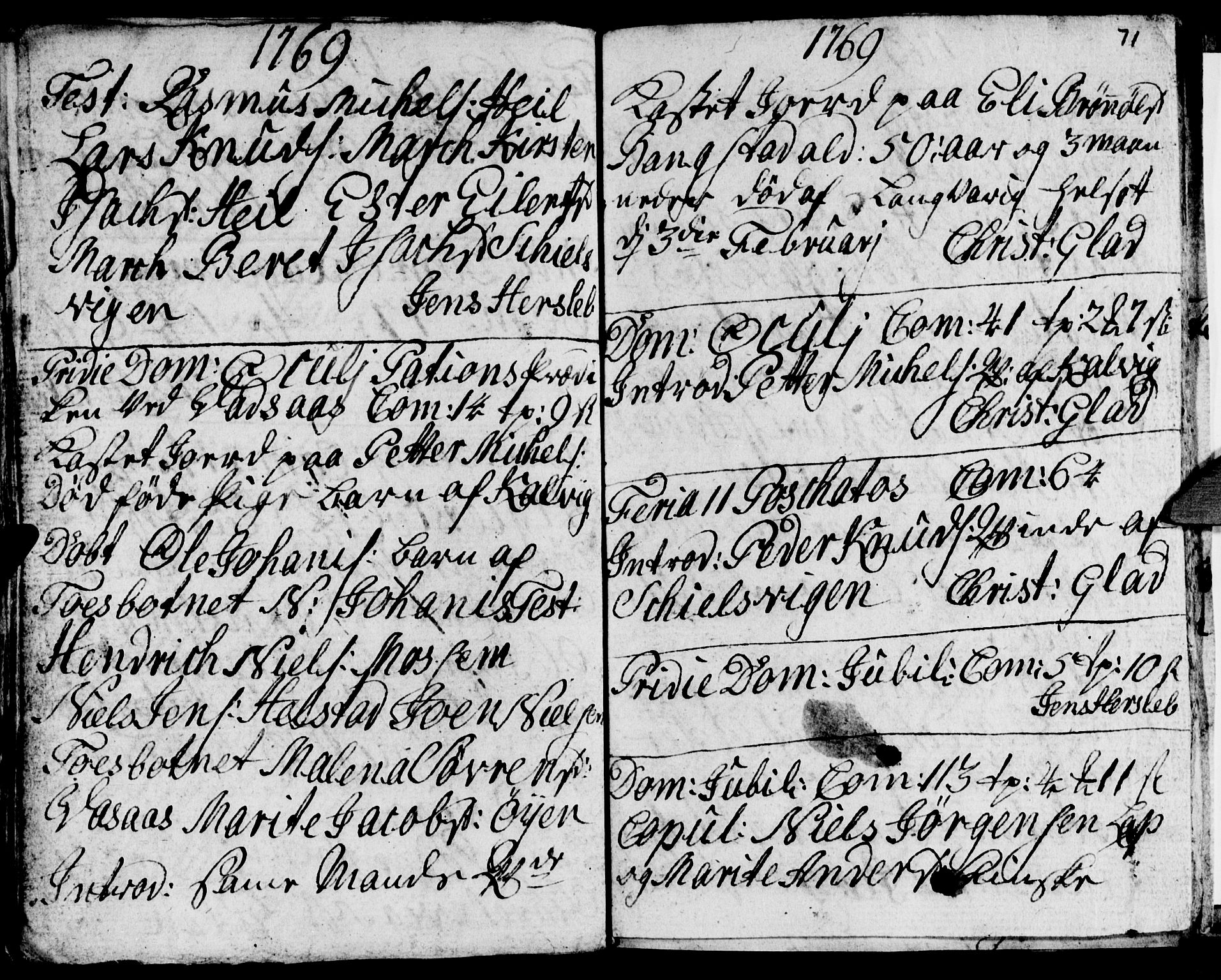 Ministerialprotokoller, klokkerbøker og fødselsregistre - Nordland, AV/SAT-A-1459/810/L0138: Ministerialbok nr. 810A02, 1763-1770, s. 71