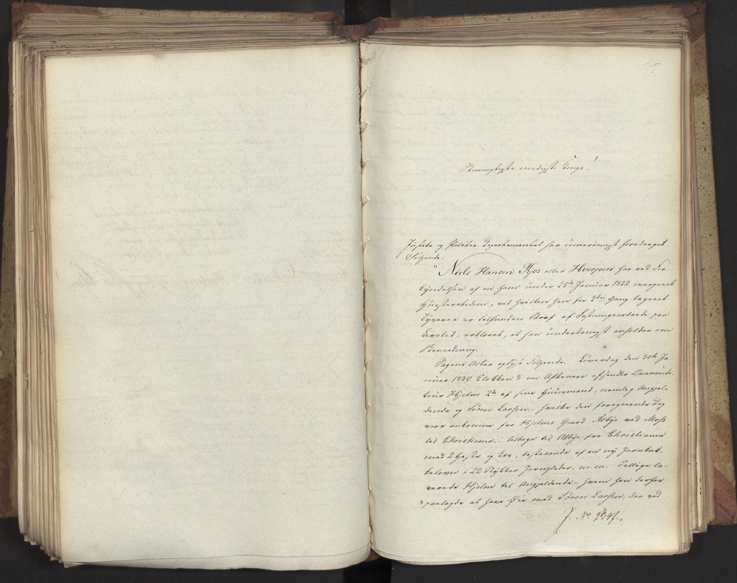 Statsrådsavdelingen i Stockholm, AV/RA-S-1003/D/Da/L0078: Regjeringsinnstillinger nr. 2260-2399, 1832, s. 325