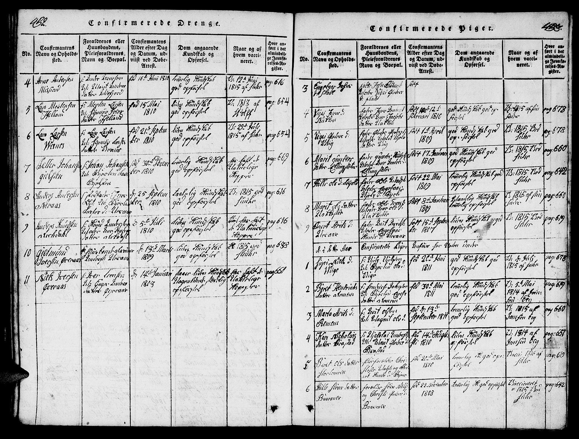 Ministerialprotokoller, klokkerbøker og fødselsregistre - Møre og Romsdal, AV/SAT-A-1454/539/L0535: Klokkerbok nr. 539C01, 1818-1842, s. 452-453