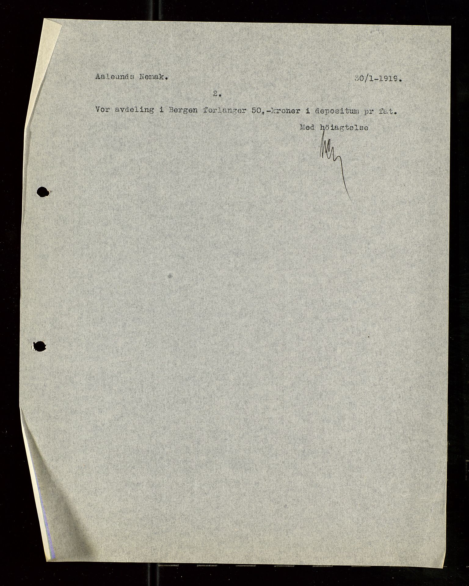 Pa 1521 - A/S Norske Shell, AV/SAST-A-101915/E/Ea/Eaa/L0007: Sjefskorrespondanse, 1919, s. 585