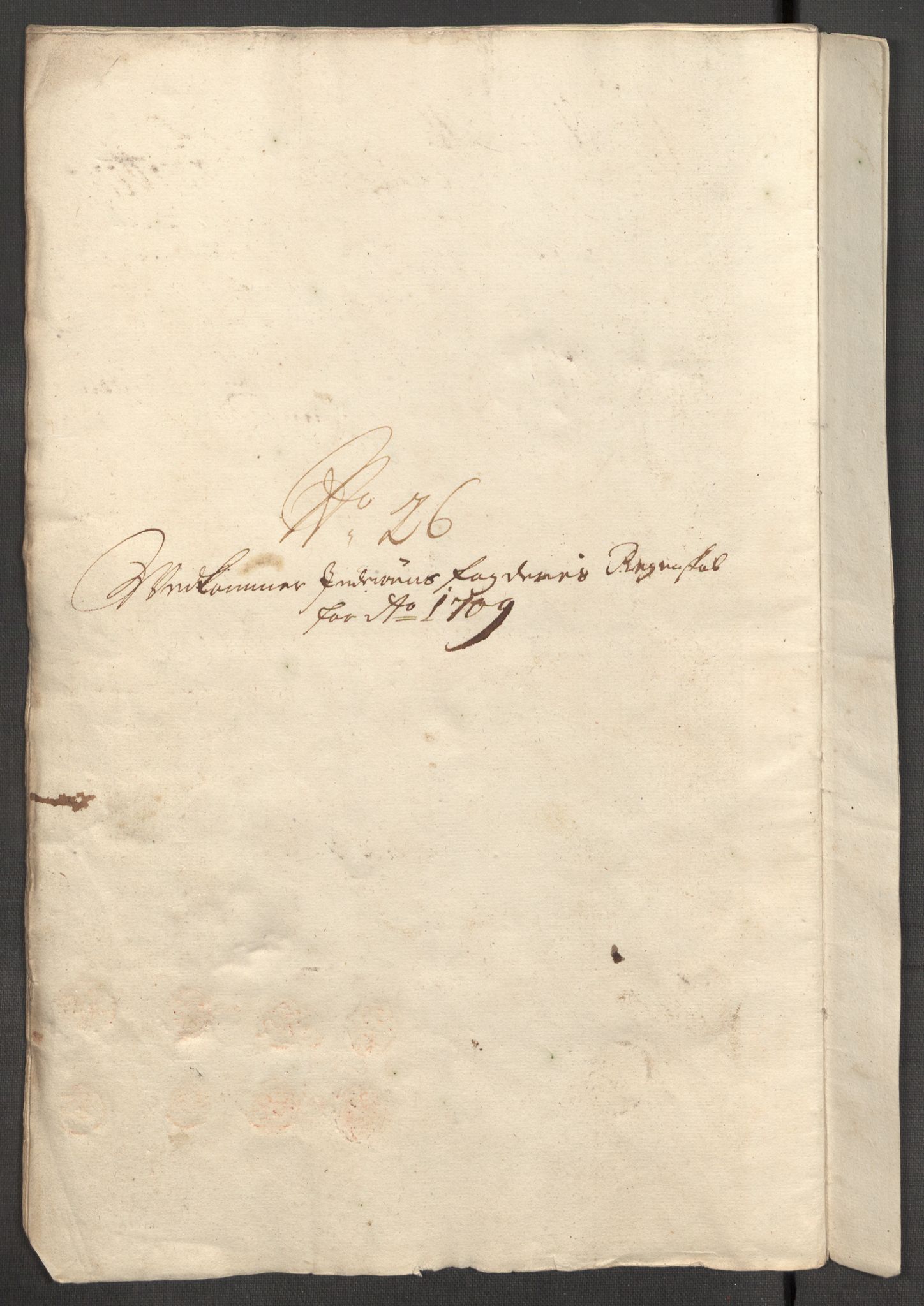 Rentekammeret inntil 1814, Reviderte regnskaper, Fogderegnskap, AV/RA-EA-4092/R63/L4317: Fogderegnskap Inderøy, 1709, s. 264