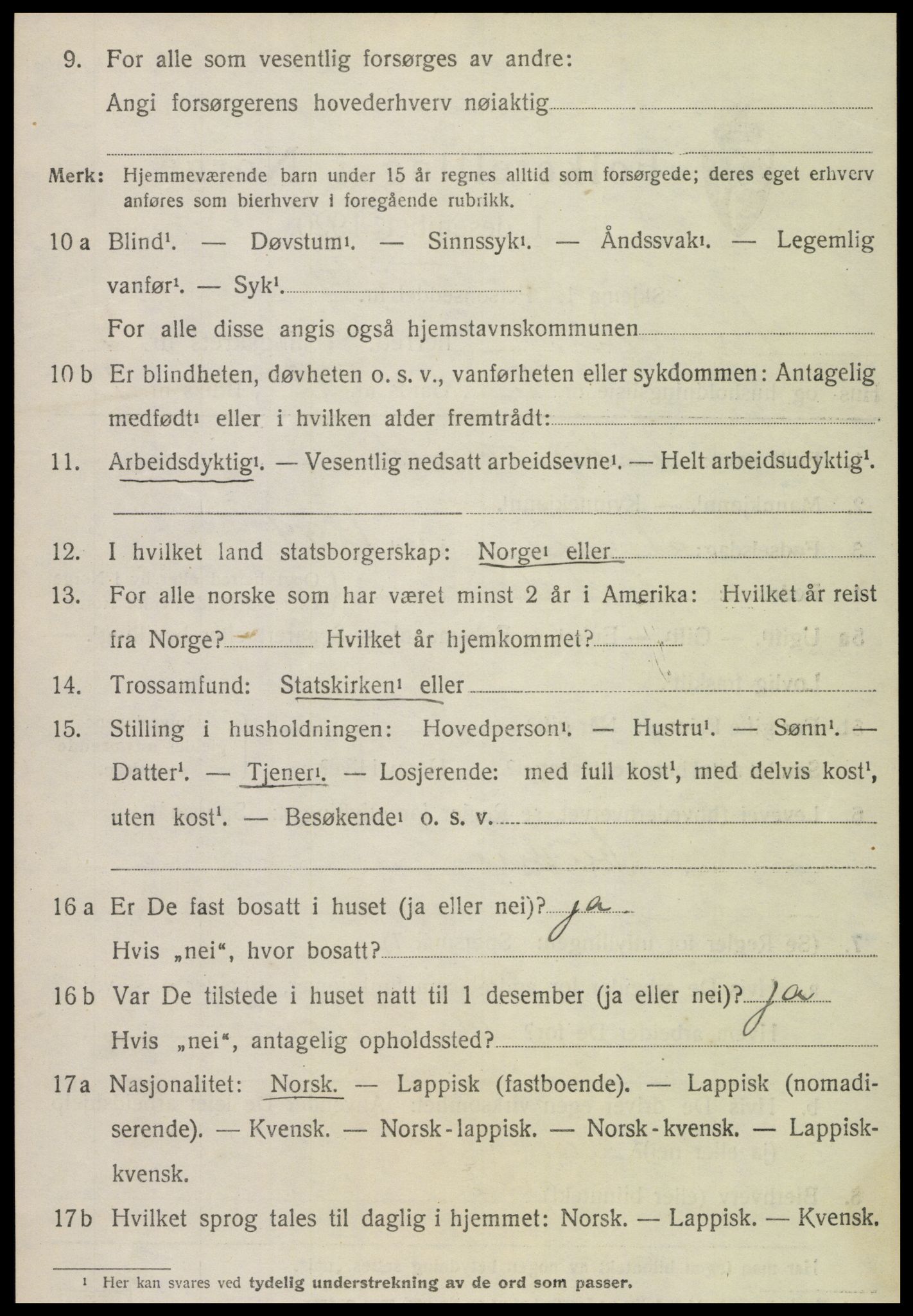 SAT, Folketelling 1920 for 1736 Snåsa herred, 1920, s. 1551