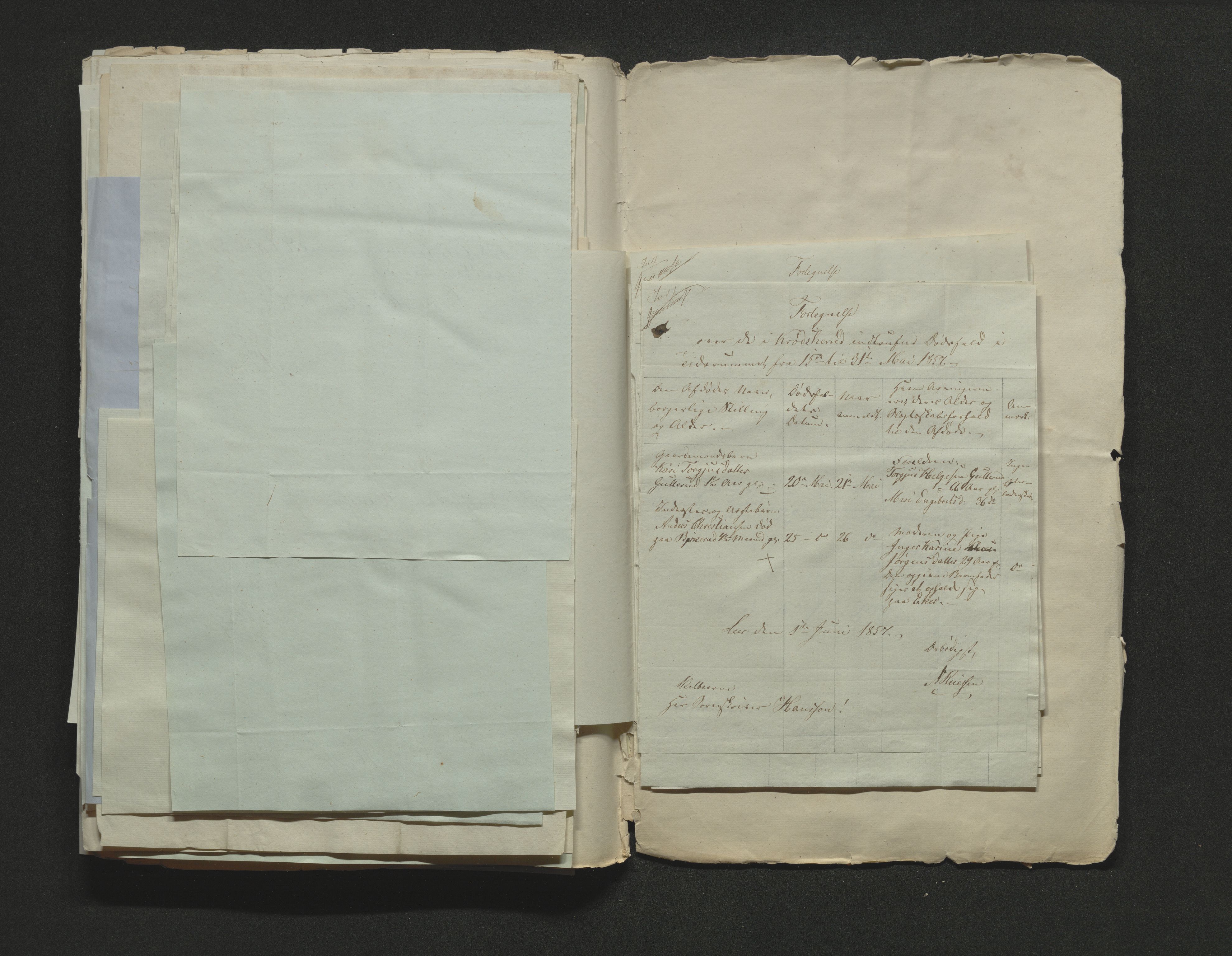 Eiker, Modum og Sigdal sorenskriveri, AV/SAKO-A-123/H/Ha/Hab/L0009: Dødsfallsmeldinger, 1854-1857, s. 532
