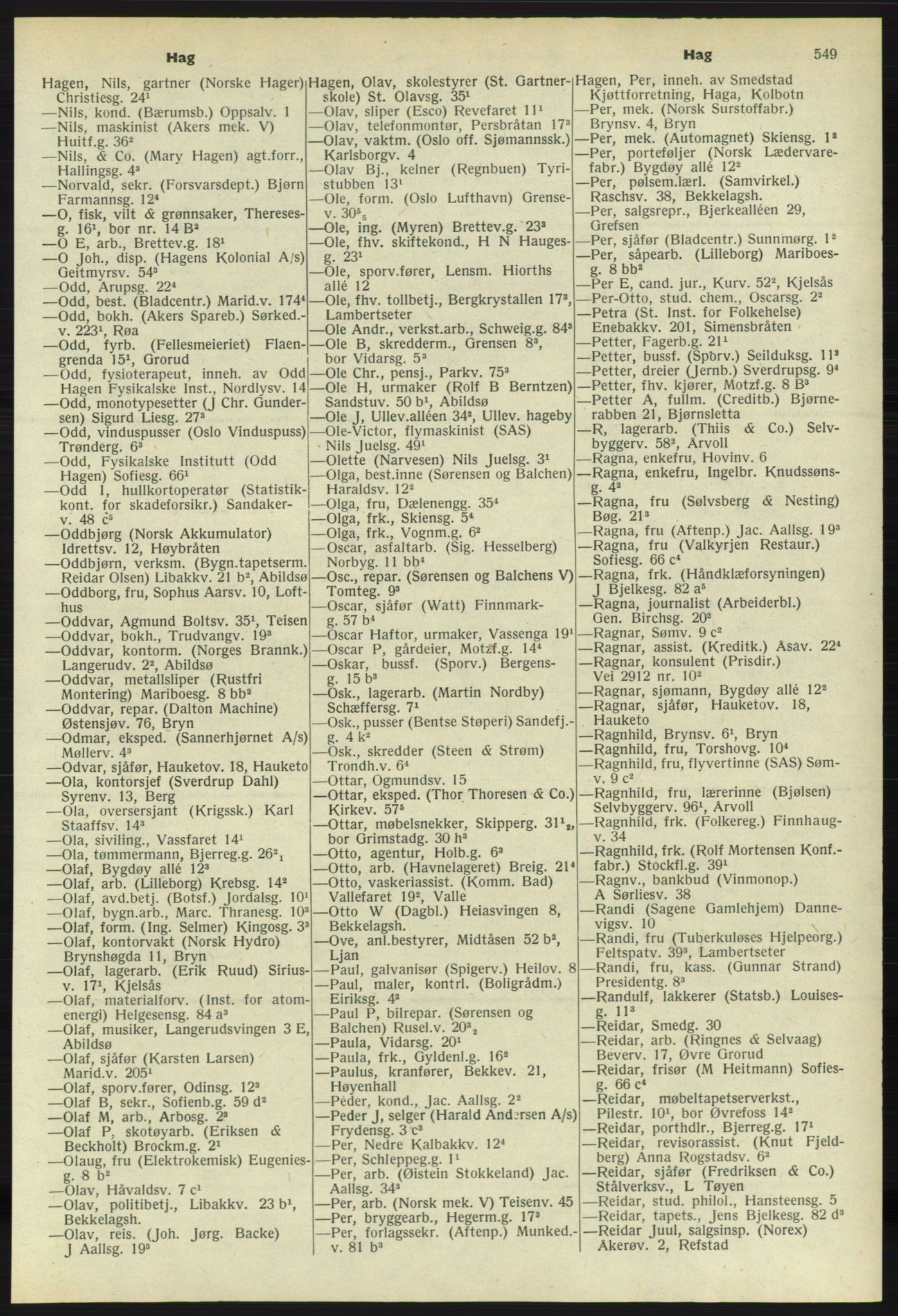 Kristiania/Oslo adressebok, PUBL/-, 1958-1959, s. 549