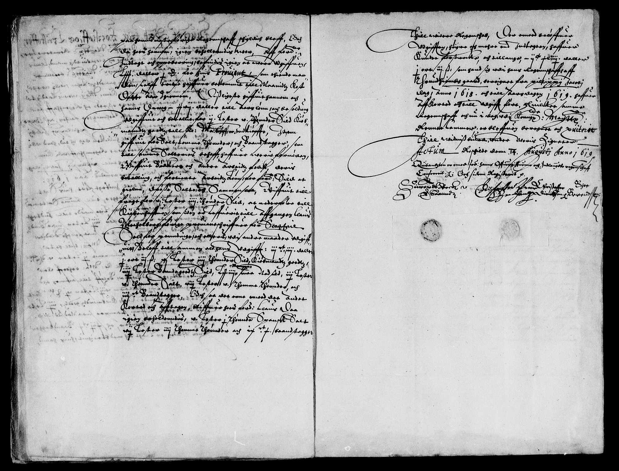 Rentekammeret inntil 1814, Reviderte regnskaper, Lensregnskaper, AV/RA-EA-5023/R/Rb/Rbw/L0019: Trondheim len, 1619-1620