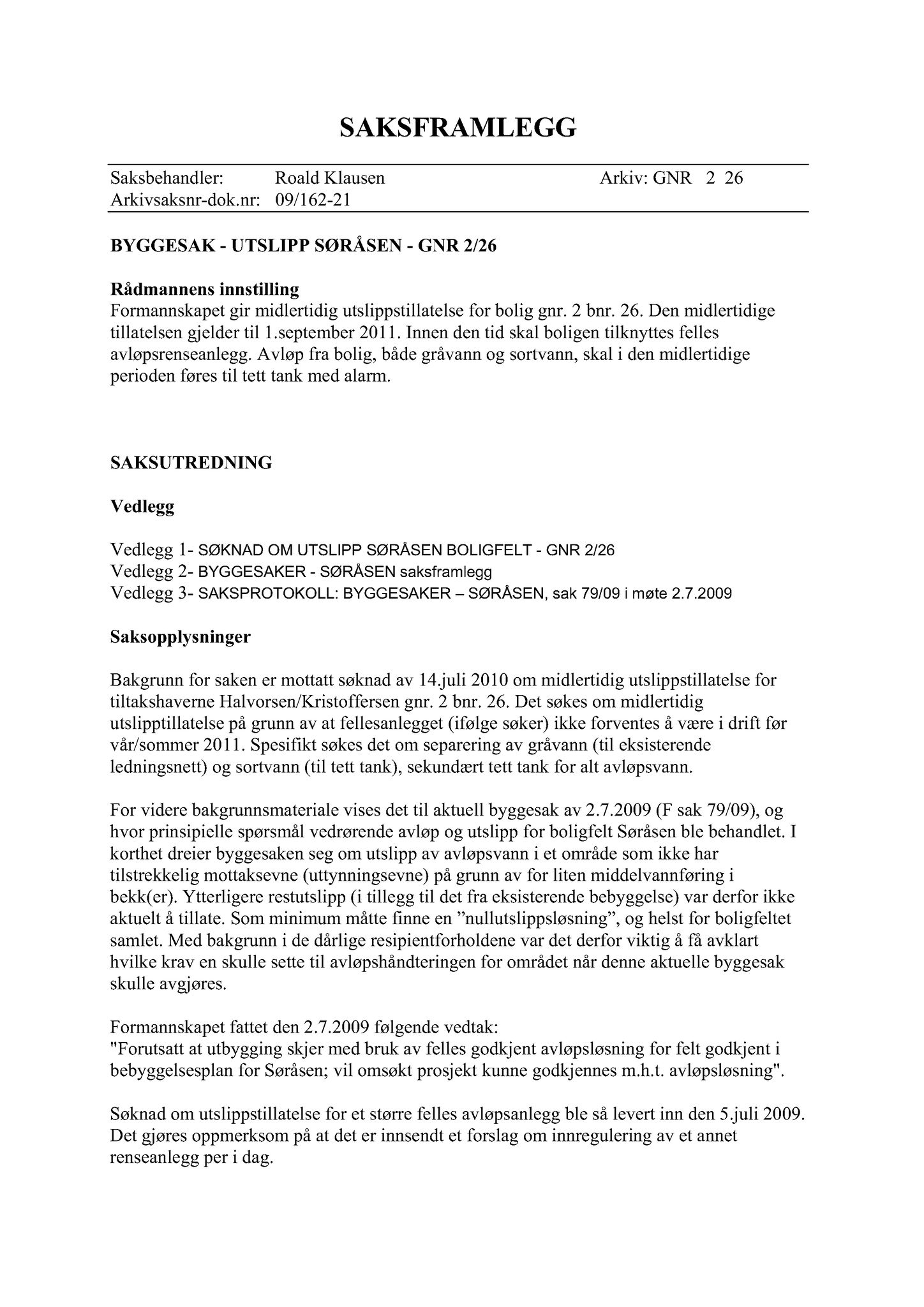 Klæbu Kommune, TRKO/KK/02-FS/L003: Formannsskapet - Møtedokumenter, 2010, s. 1699