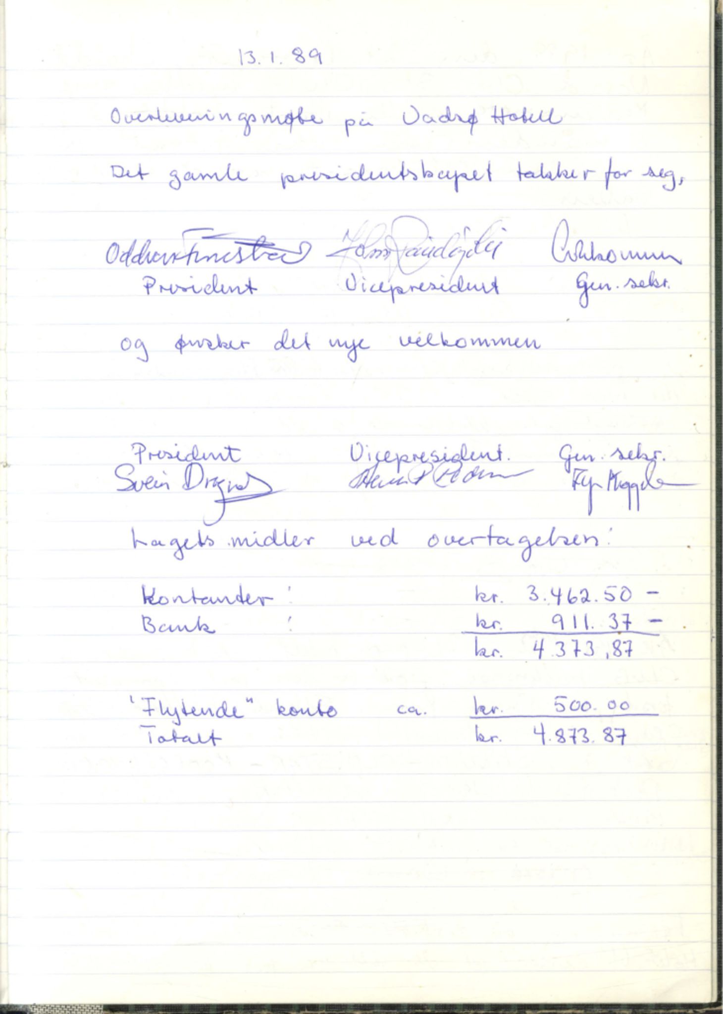 Norild Old Star Club, FMFB/A-1039/A/L0001: Møteprotokoll, 1978-1990, s. 109