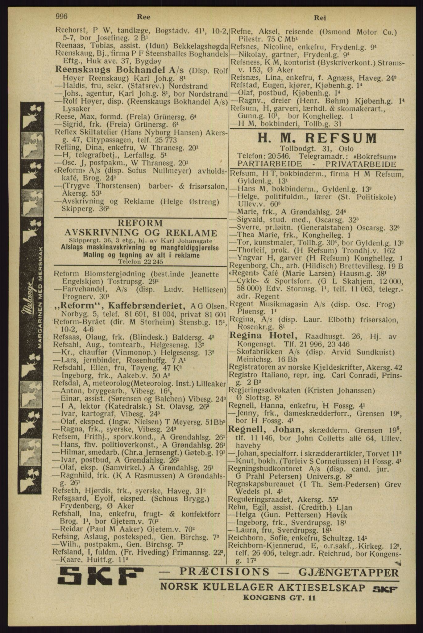 Kristiania/Oslo adressebok, PUBL/-, 1929, s. 996
