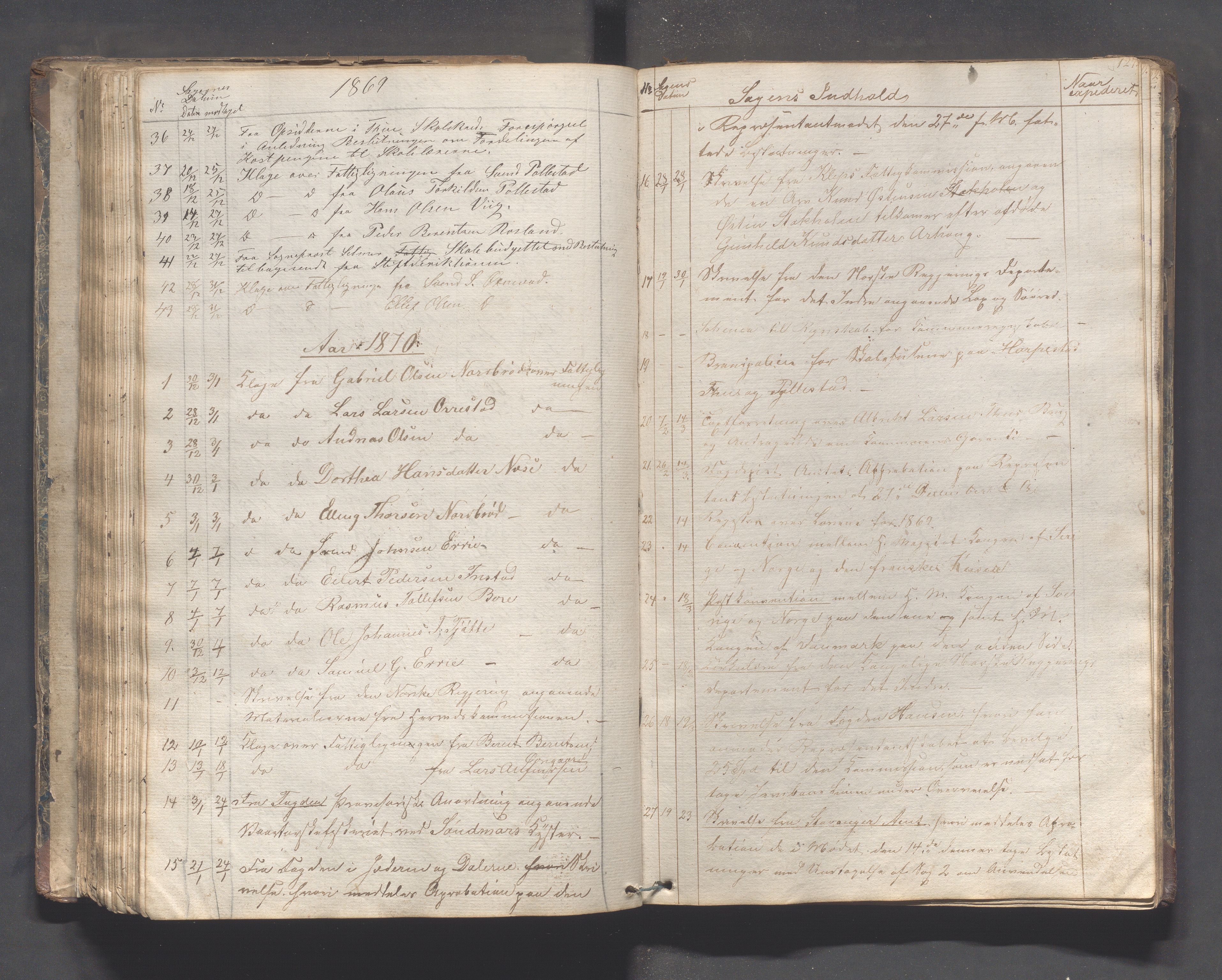 Klepp kommune - Formannskapet, IKAR/K-100277/C/L0001: Brevjournal, 1837-1889, s. 127
