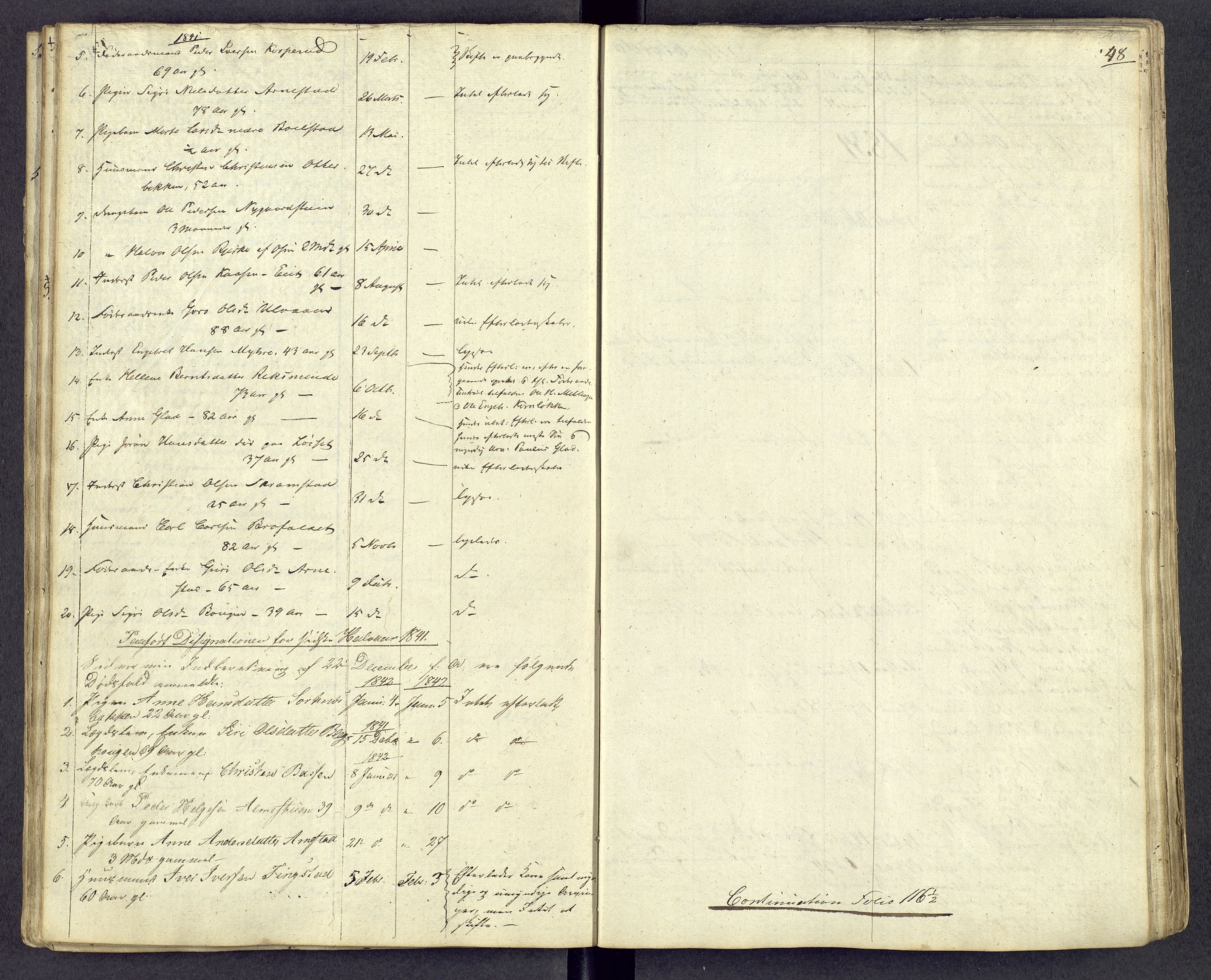 Østerdalen sorenskriveri, AV/SAH-TING-032/J/Jd/L0004: Dødsfallsjournal, 1834-1843, s. 48