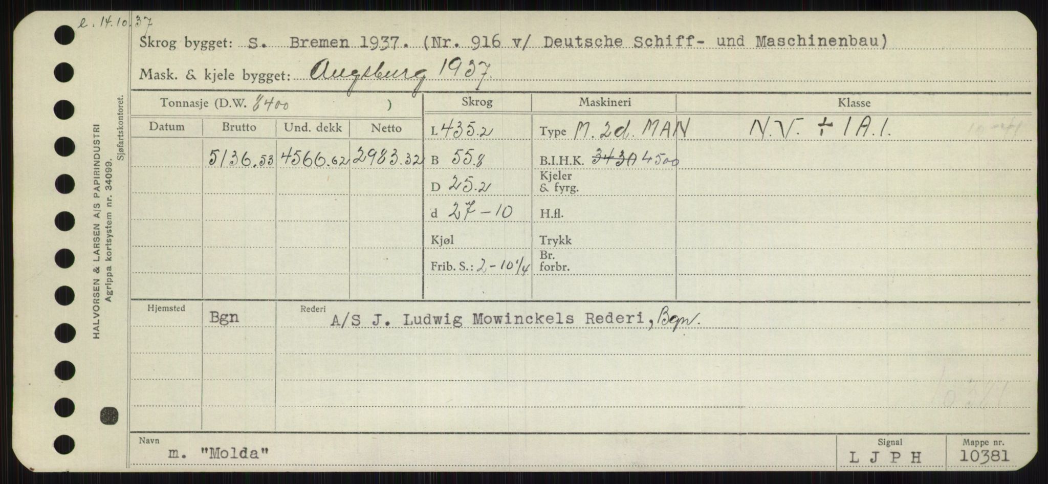 Sjøfartsdirektoratet med forløpere, Skipsmålingen, RA/S-1627/H/Hb/L0003: Fartøy, I-N, s. 369