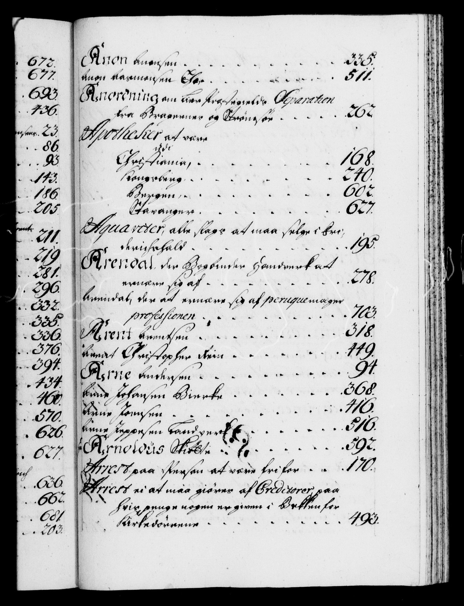 Danske Kanselli 1572-1799, AV/RA-EA-3023/F/Fc/Fca/Fcaa/L0024: Norske registre, 1723-1725