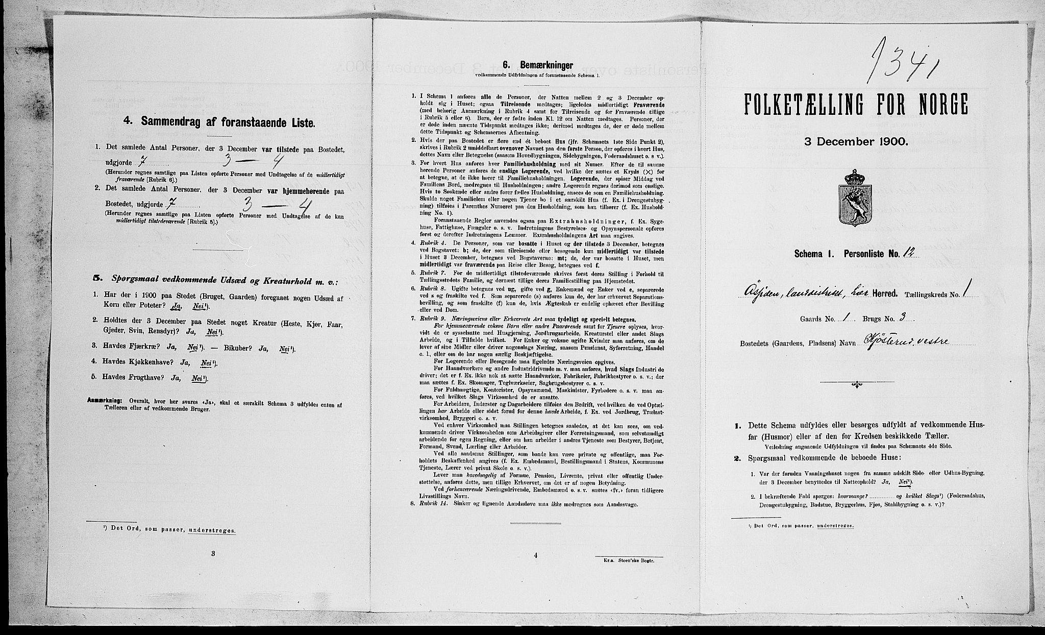 RA, Folketelling 1900 for 0626 Lier herred, 1900, s. 63