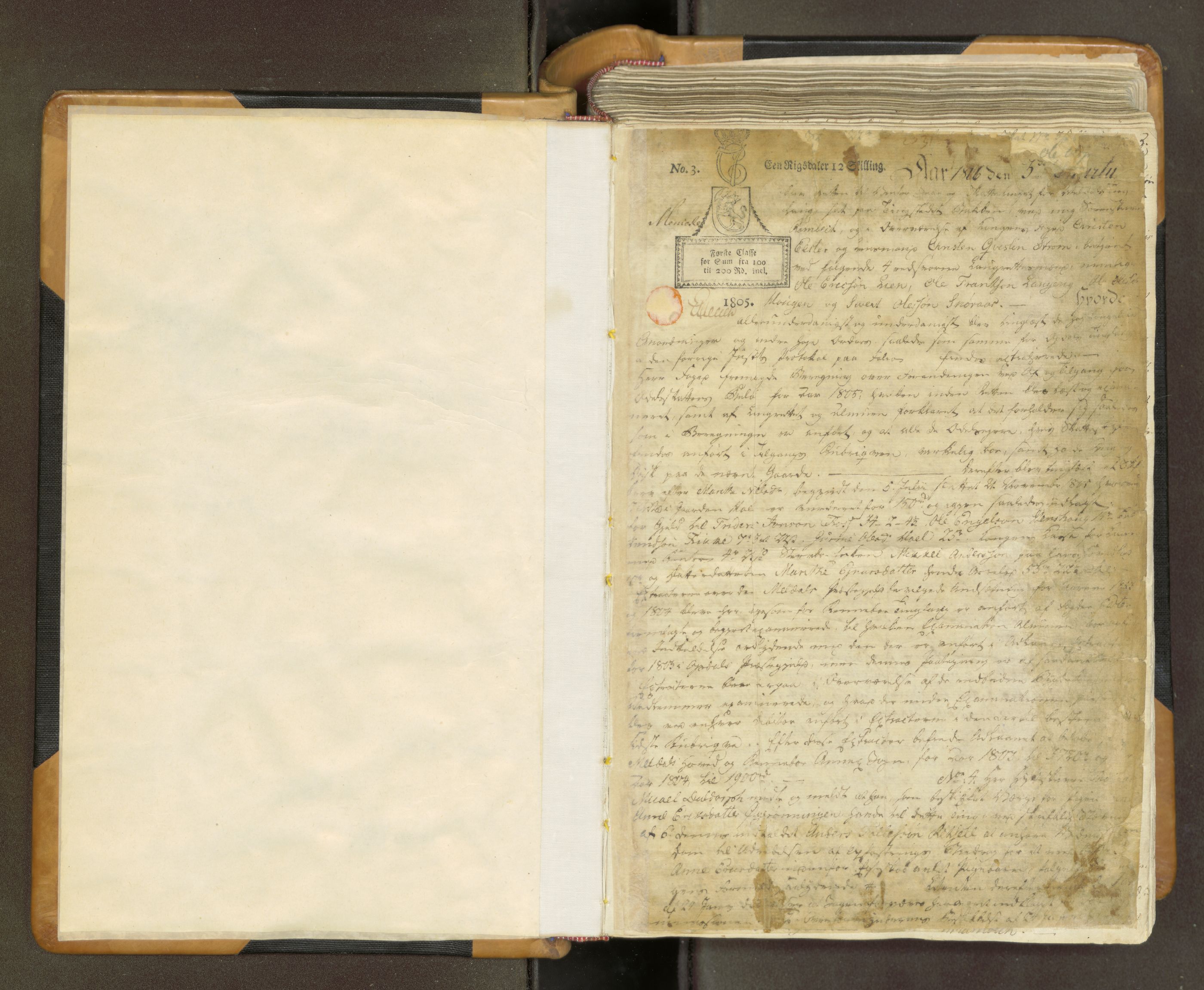 Orkdal sorenskriveri, SAT/A-4169/1/1/1A/L0015: Tingbok 13, 1806-1815, s. 1a