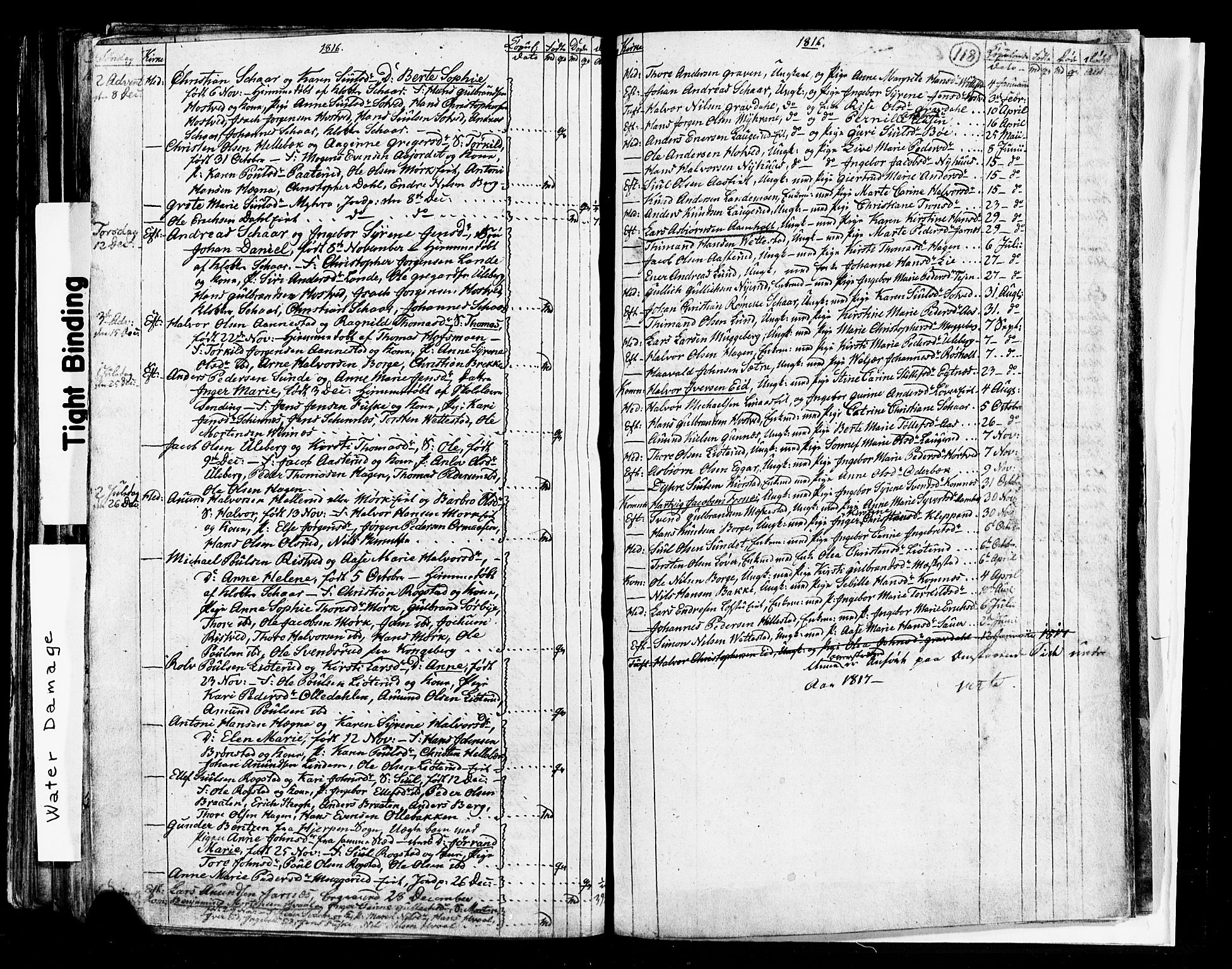 Sandsvær kirkebøker, AV/SAKO-A-244/G/Ga/L0002: Klokkerbok nr. I 2, 1796-1817, s. 118