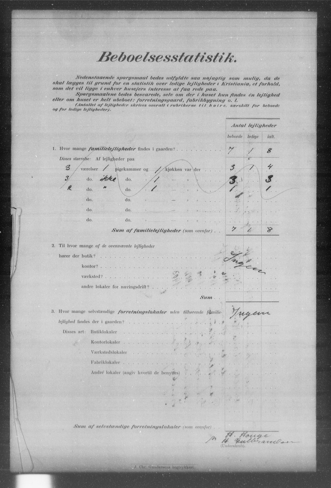 OBA, Kommunal folketelling 31.12.1903 for Kristiania kjøpstad, 1903, s. 23560