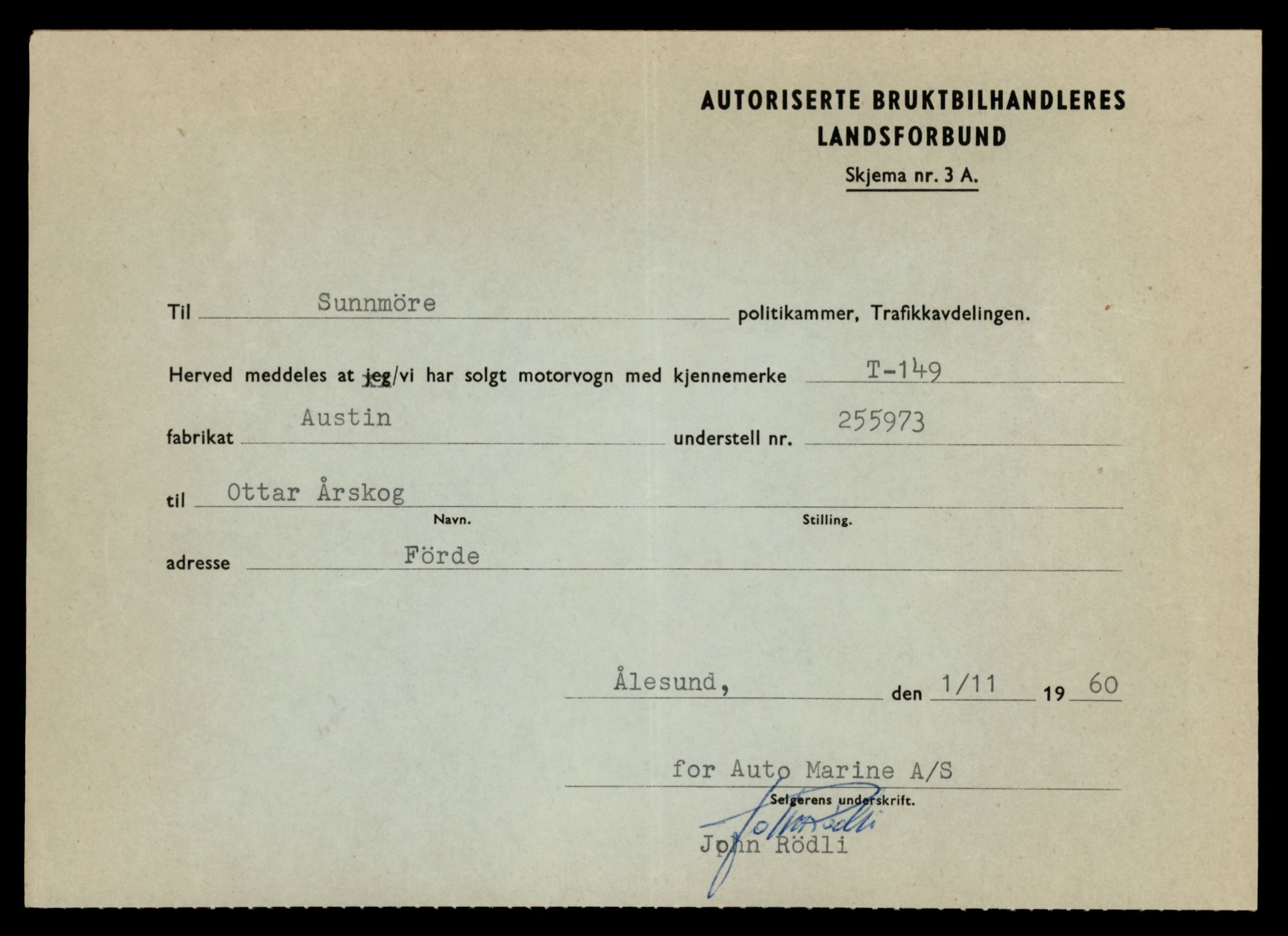 Møre og Romsdal vegkontor - Ålesund trafikkstasjon, SAT/A-4099/F/Fe/L0002: Registreringskort for kjøretøy T 128 - T 231, 1927-1998, s. 820