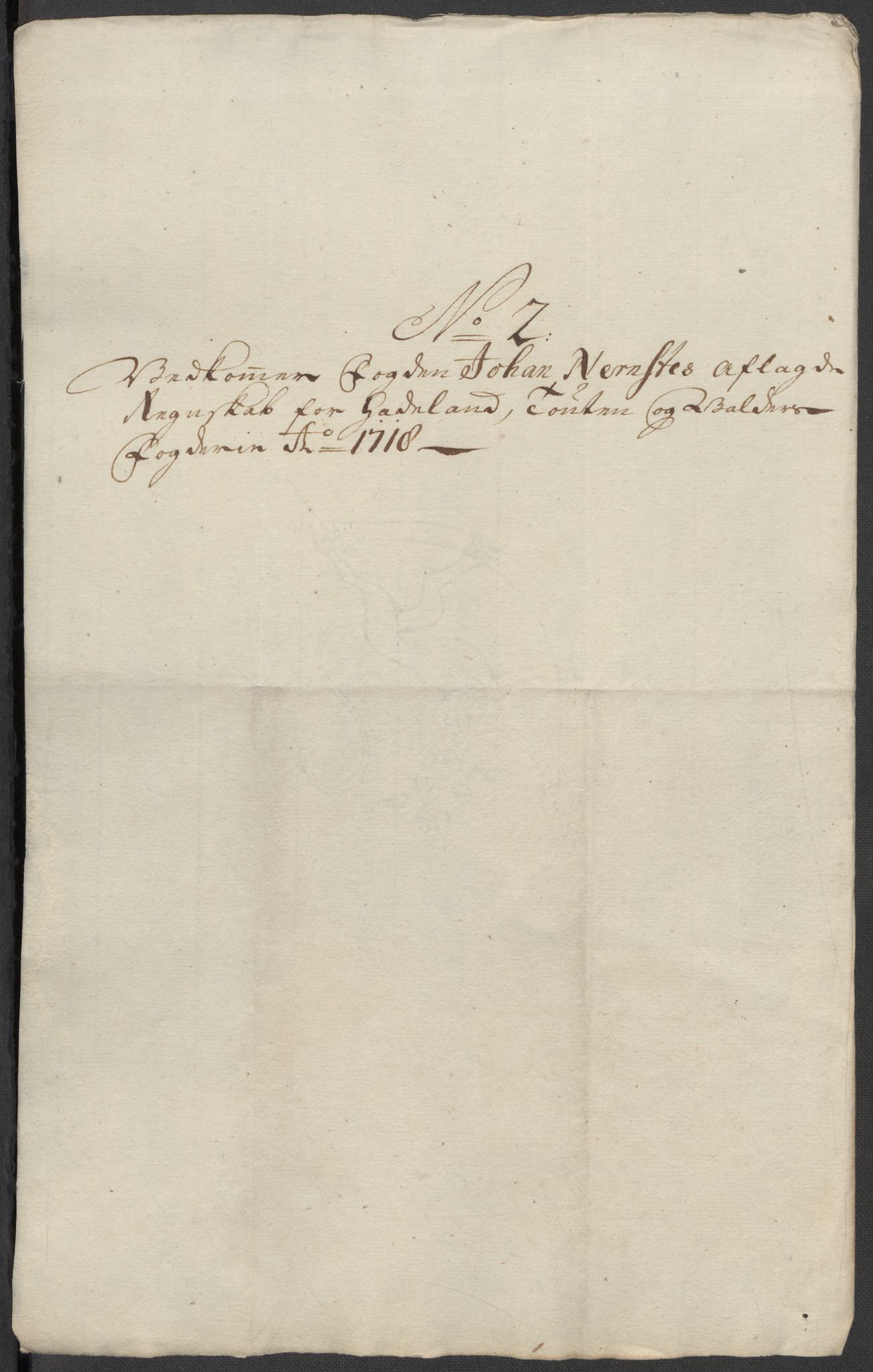 Rentekammeret inntil 1814, Reviderte regnskaper, Fogderegnskap, AV/RA-EA-4092/R18/L1320: Fogderegnskap Hadeland, Toten og Valdres, 1718, s. 89