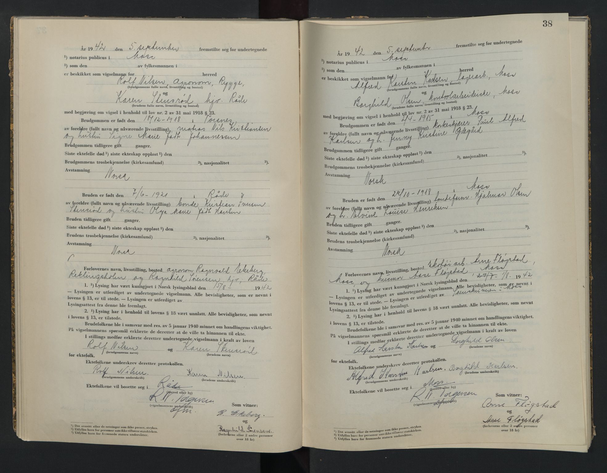 Moss sorenskriveri, AV/SAO-A-10168, 1942-1943, s. 38